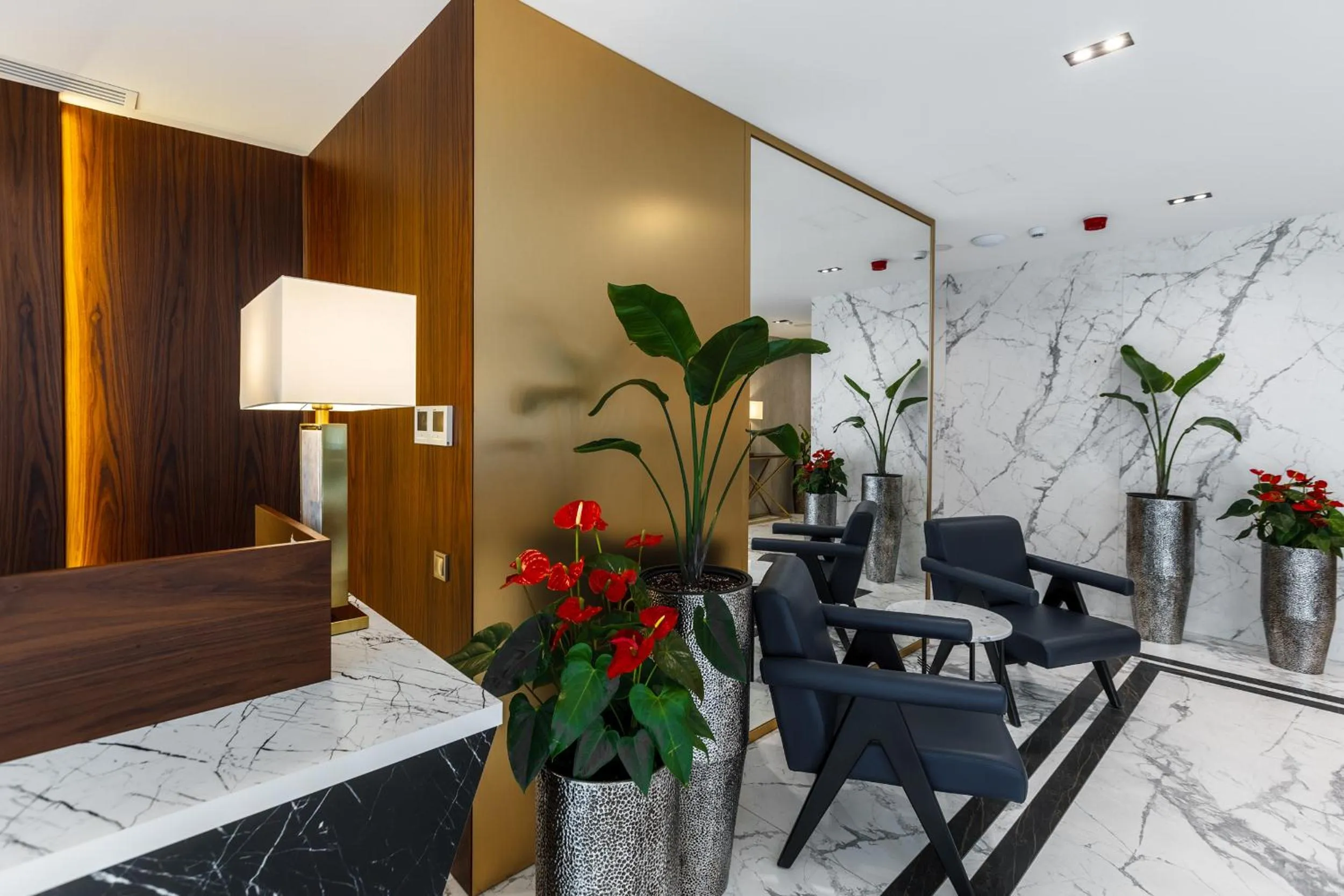 Seating area in Piazza Epigraph