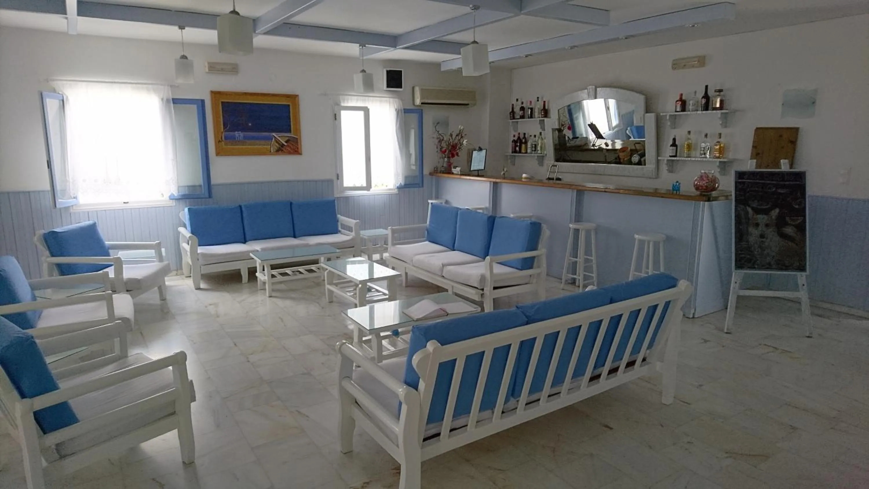 Living room in Panorama Paros