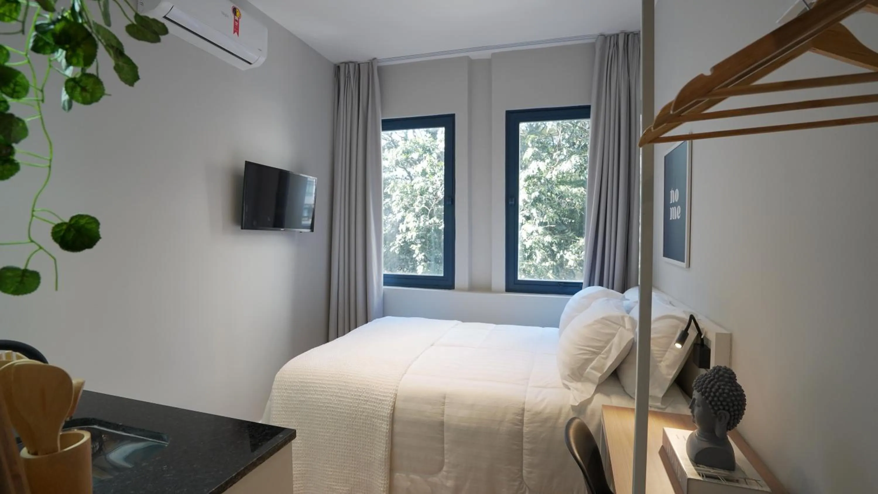 Bed in Apê Av Paulista Haddock Lobo