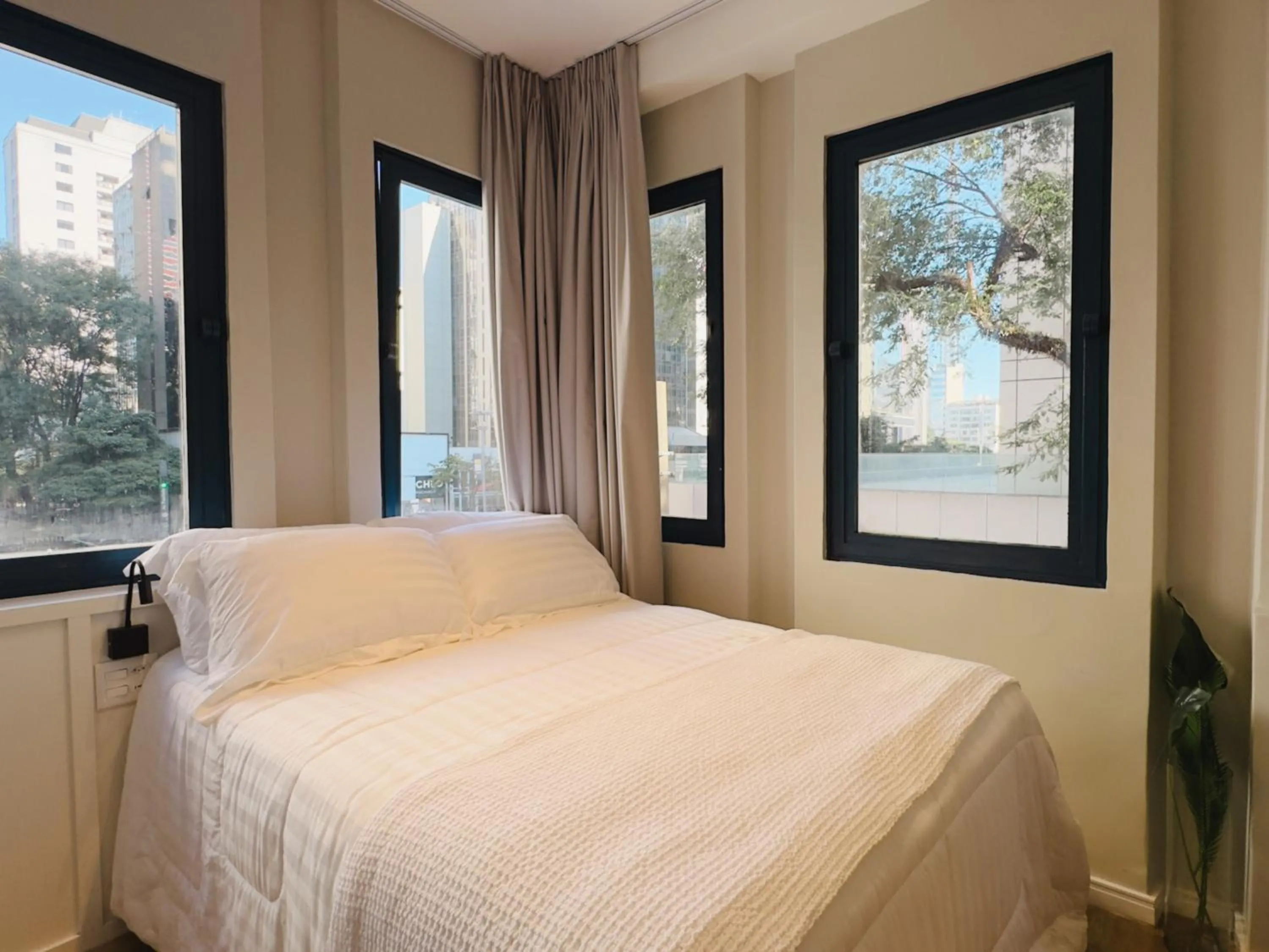 Bed in Apê Av Paulista Haddock Lobo