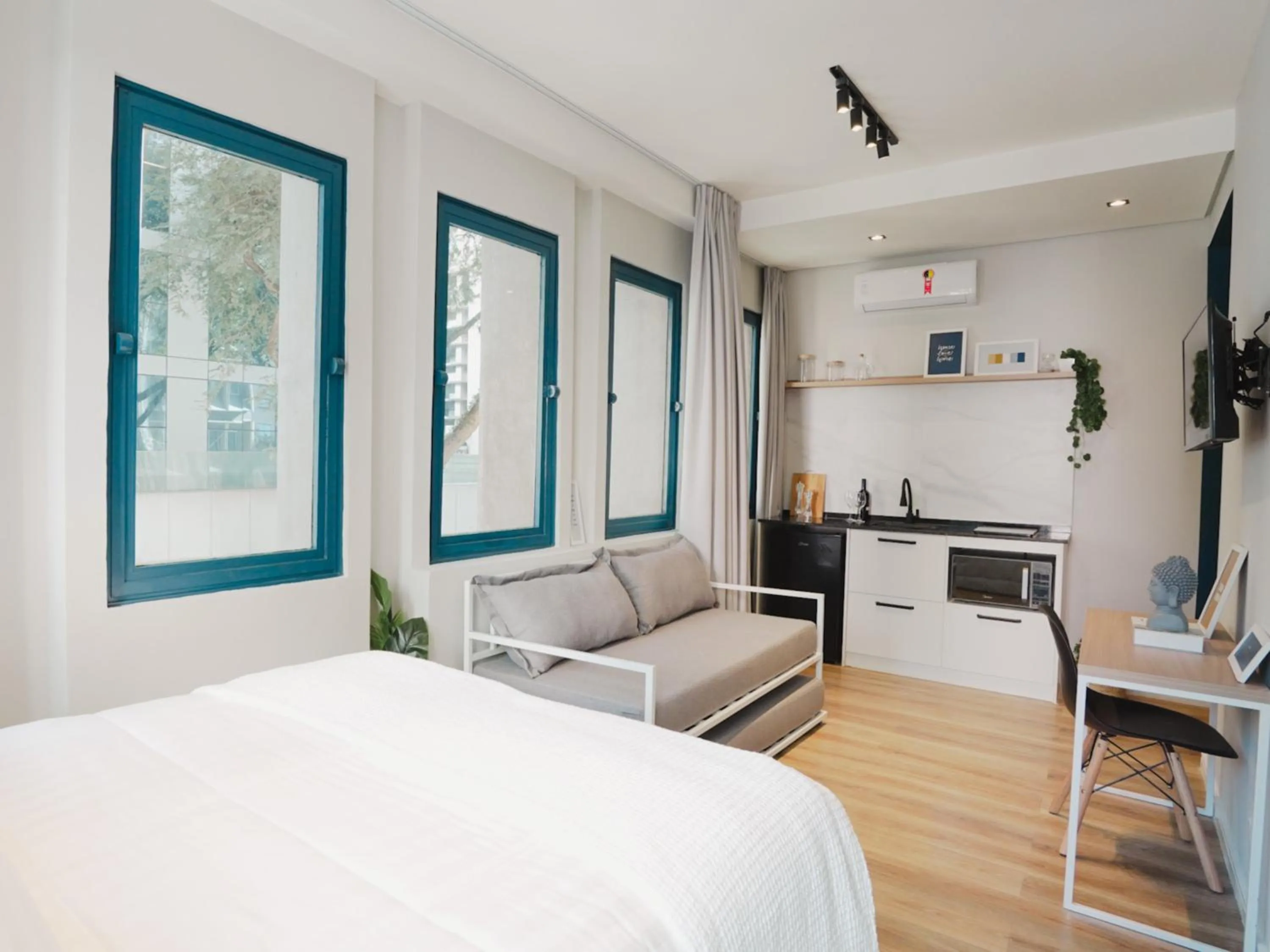 Bed in Apê Av Paulista Haddock Lobo