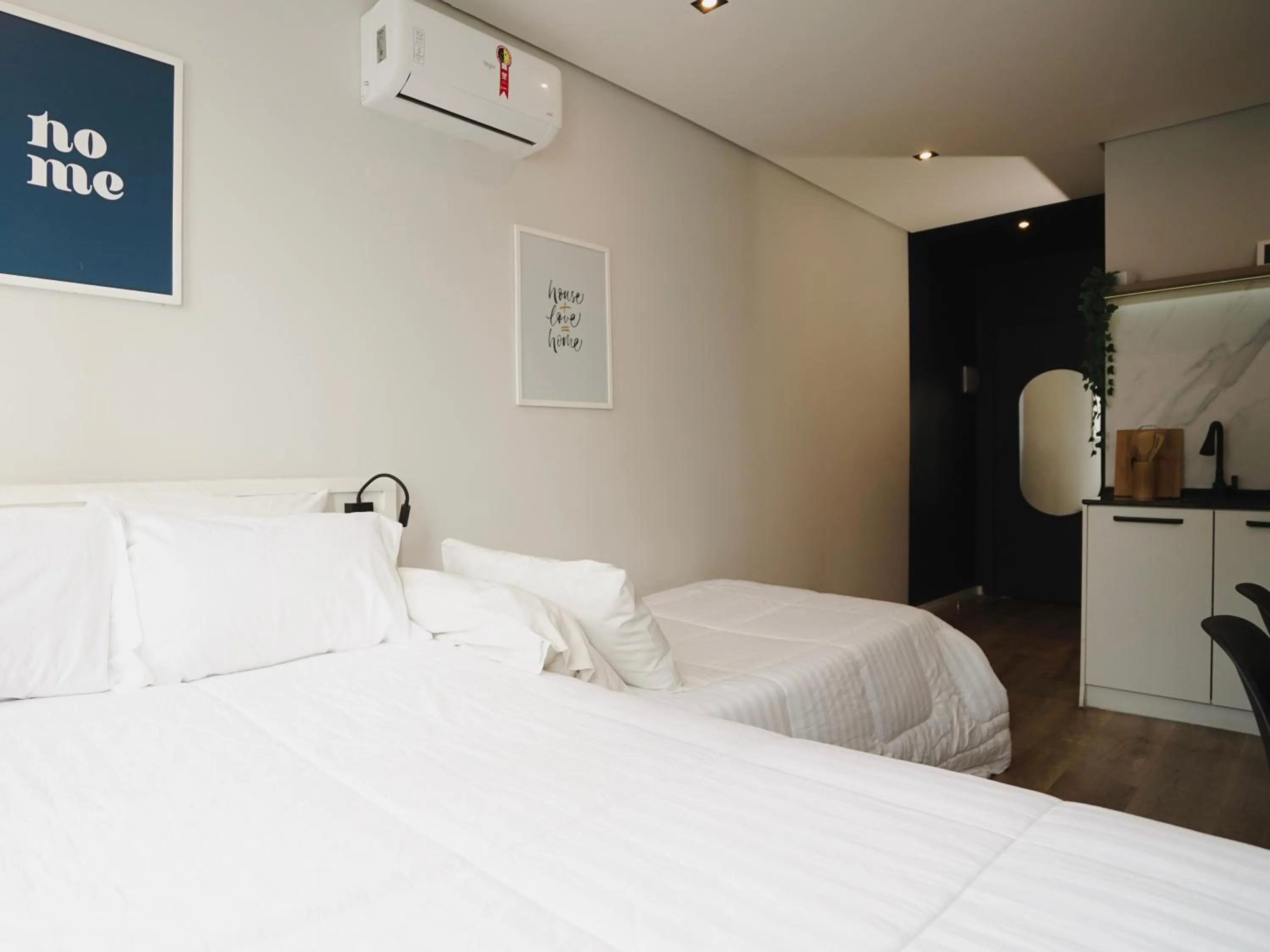 Bed in Apê Av Paulista Haddock Lobo