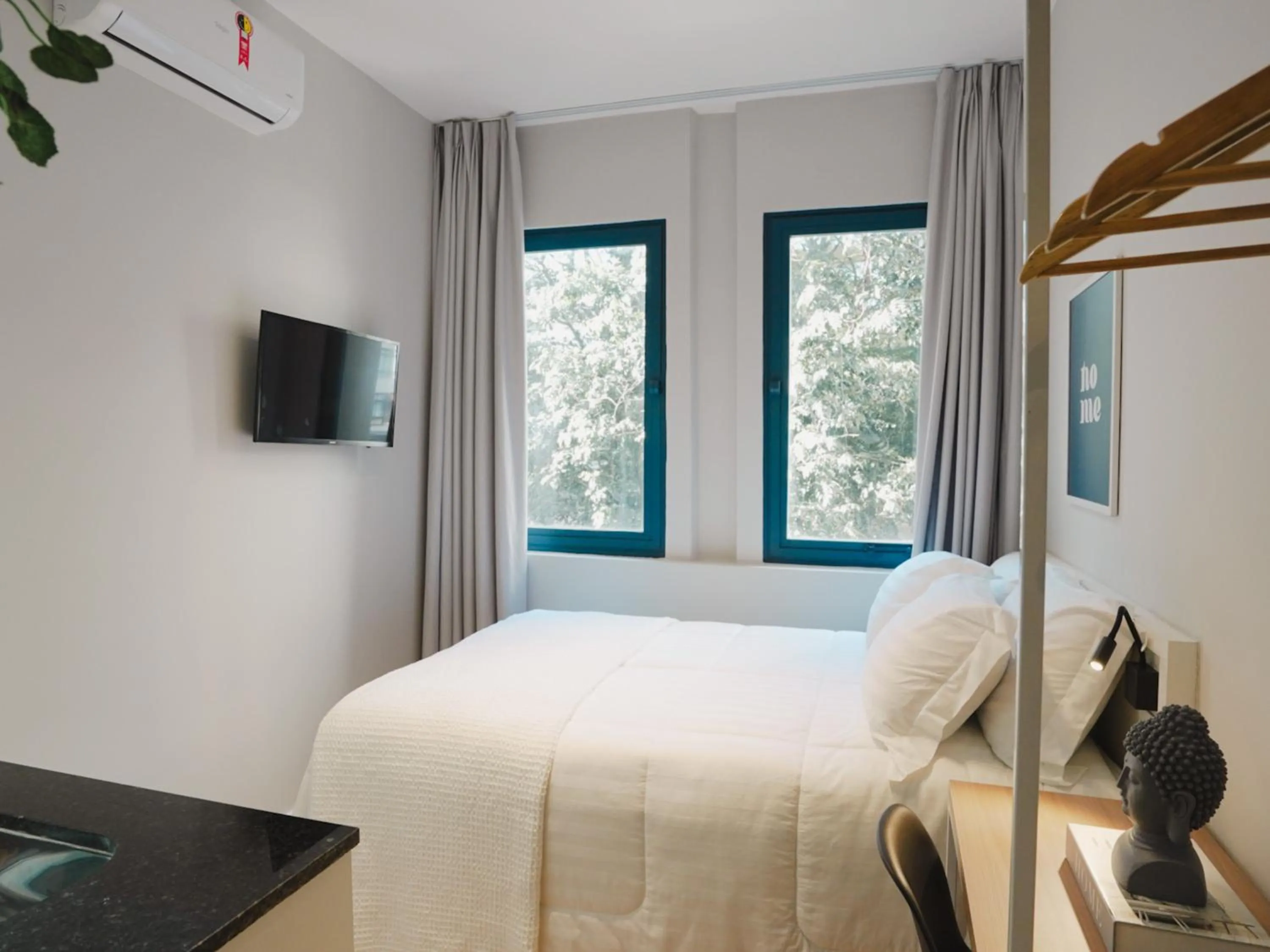 Bed in Apê Av Paulista Haddock Lobo