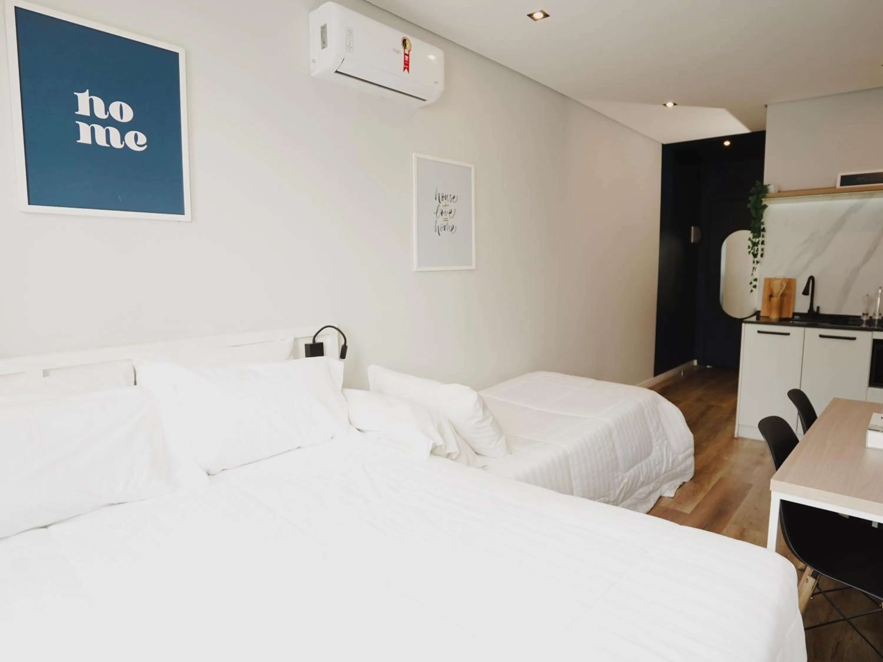 Bed in Apê Av Paulista Haddock Lobo