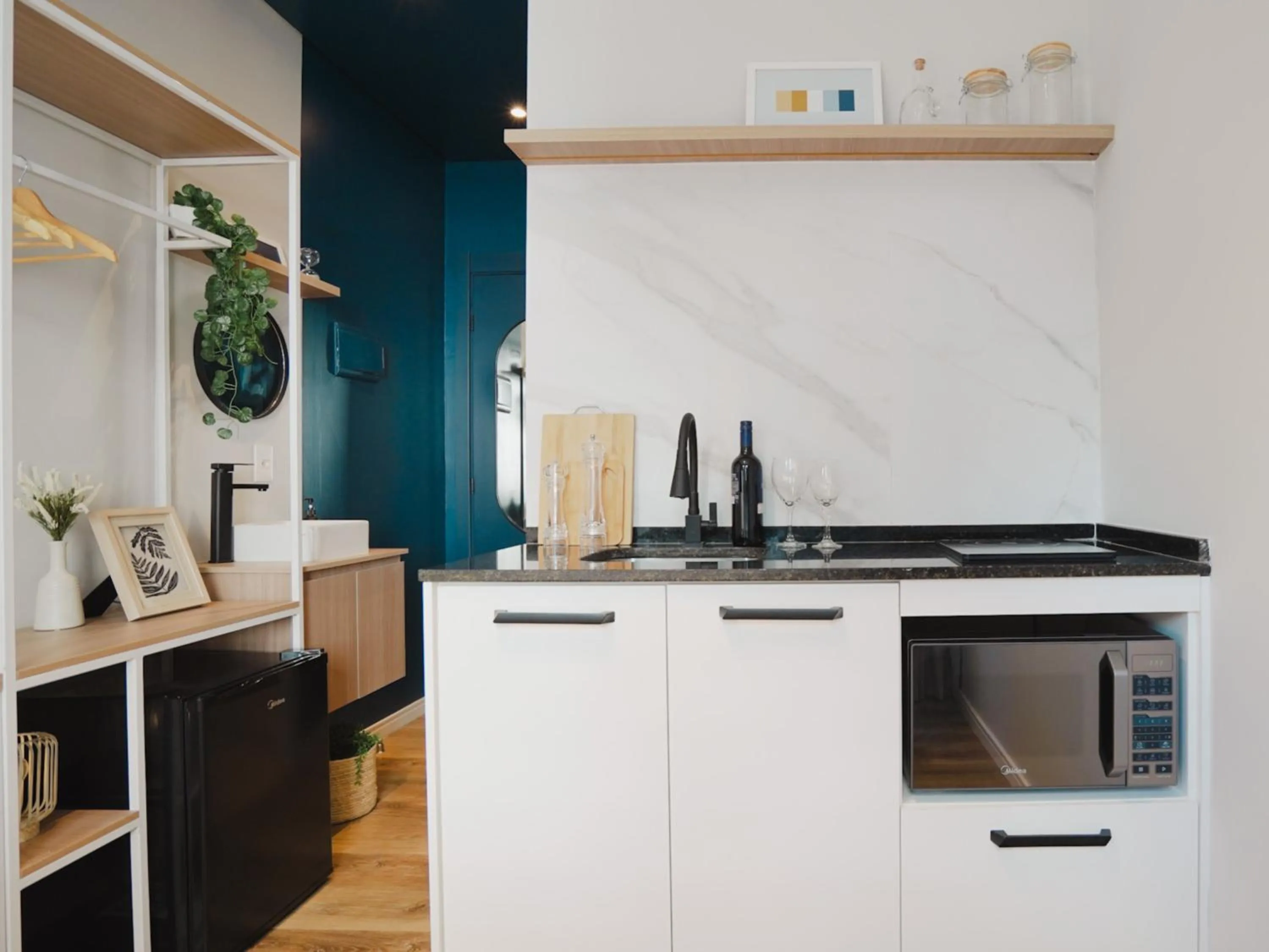 Kitchen or kitchenette in Apê Av Paulista Haddock Lobo