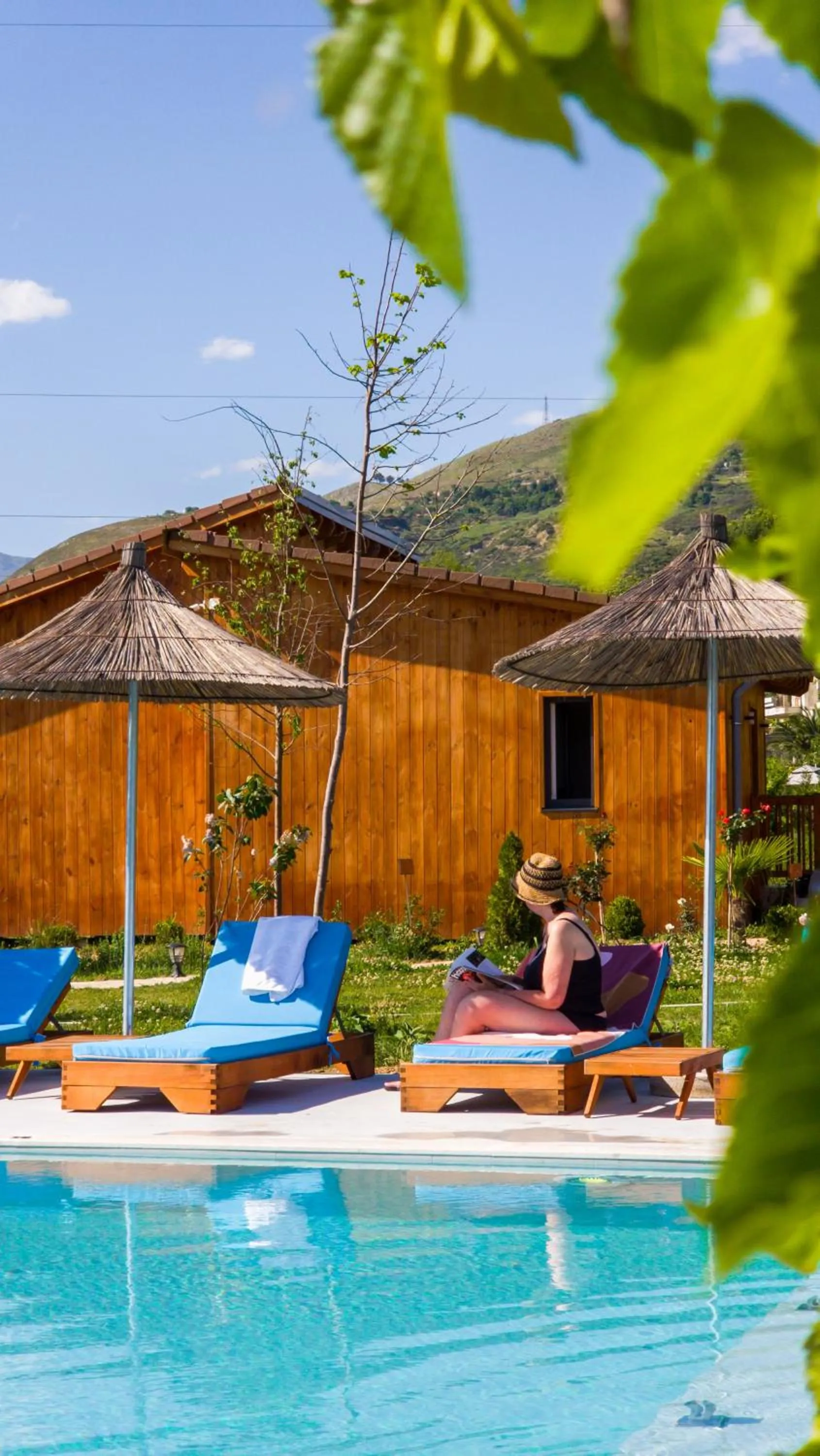 Pool view in Mesopotam Agrotourism Resort