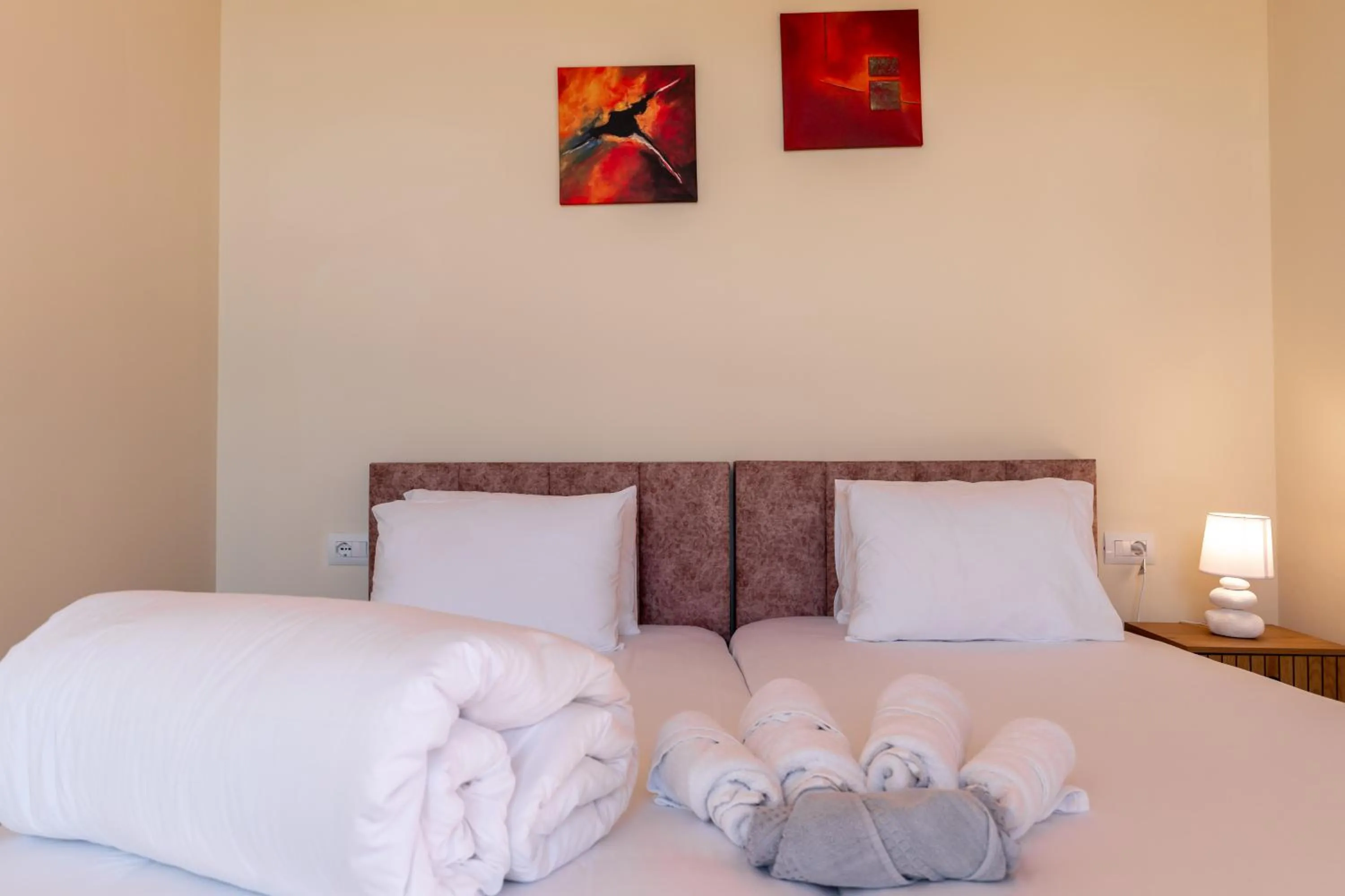 Bed in Mesopotam Agrotourism Resort