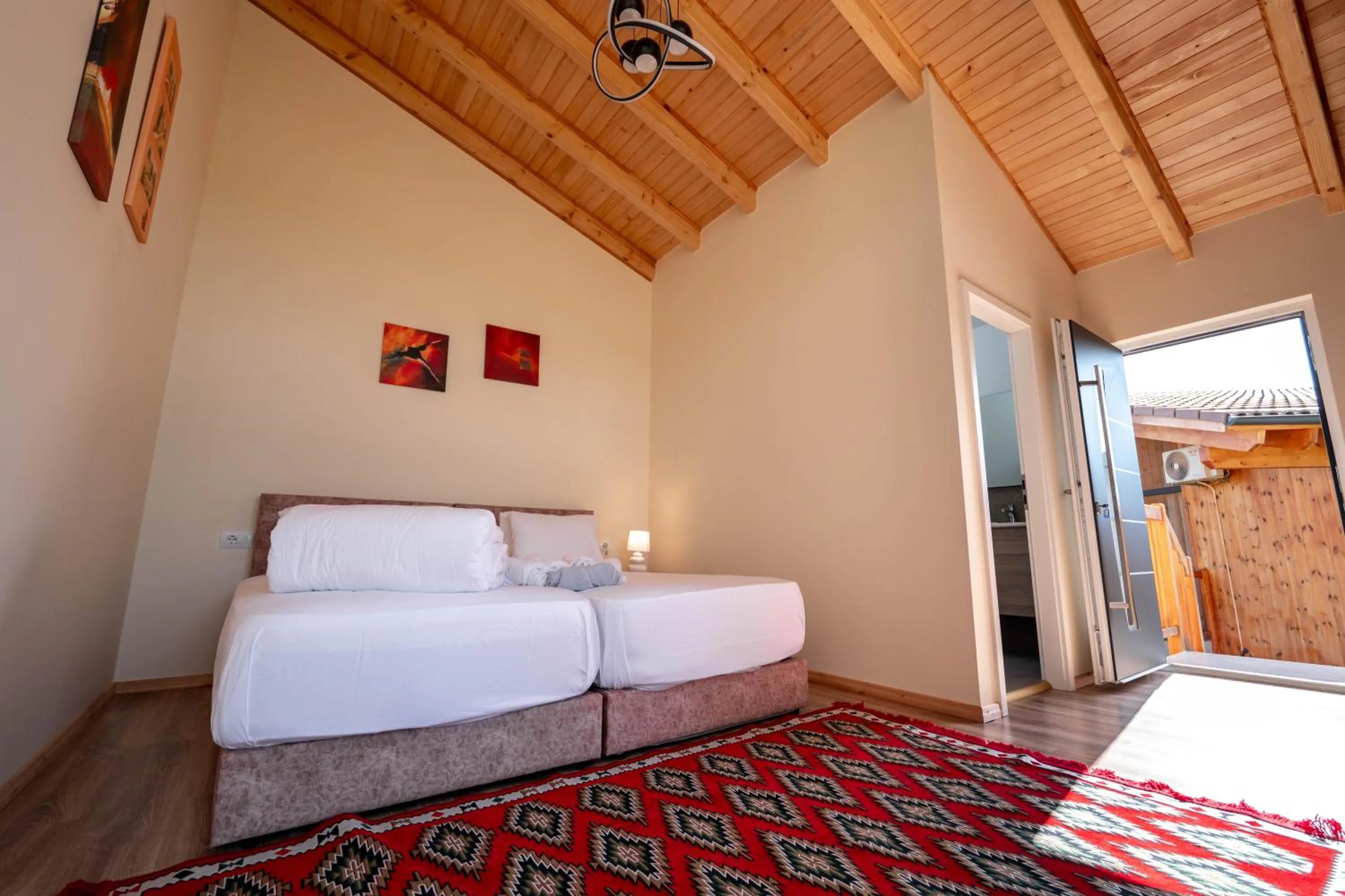 Bed in Mesopotam Agrotourism Resort