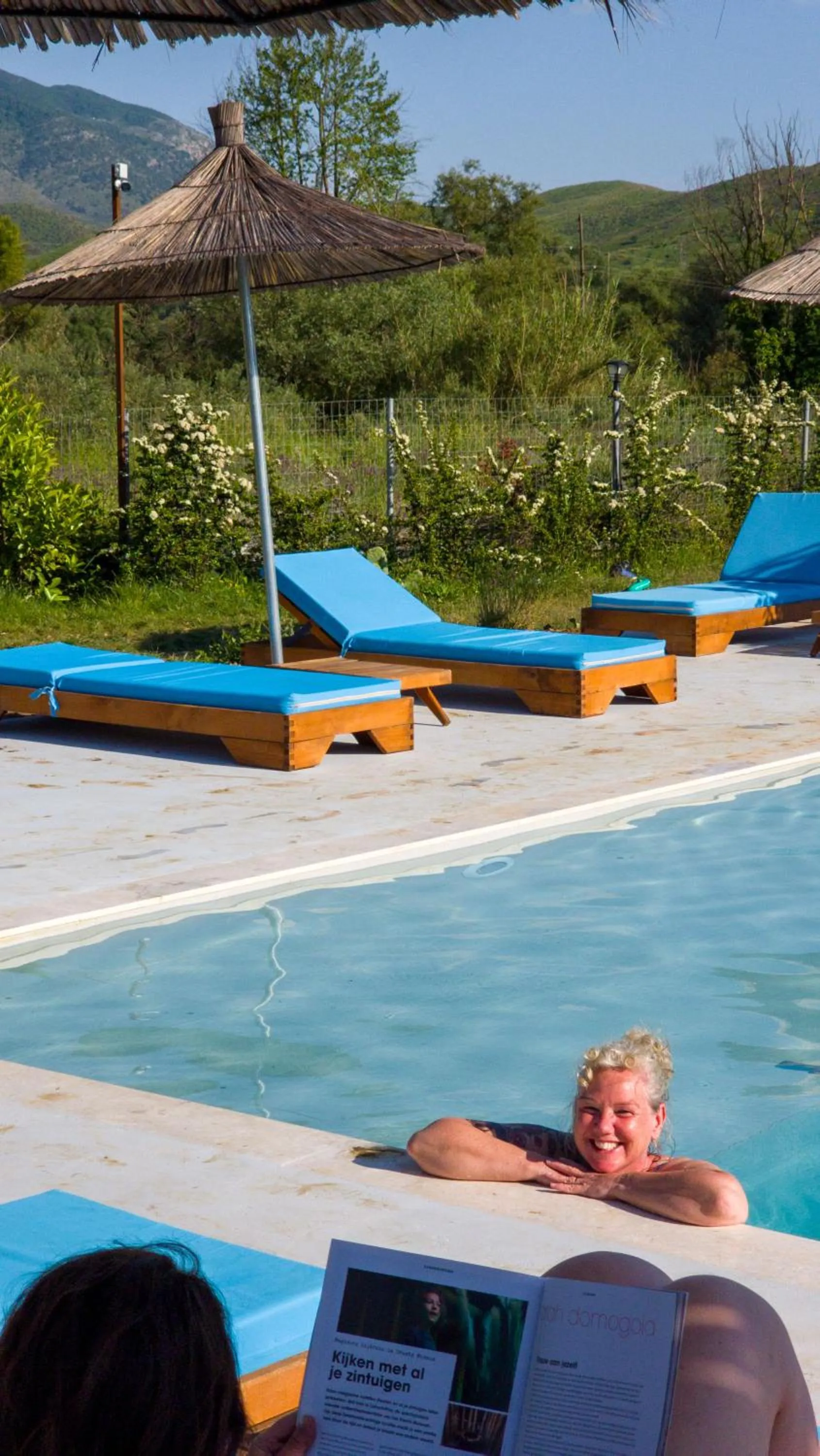Swimming pool in Mesopotam Agrotourism Resort