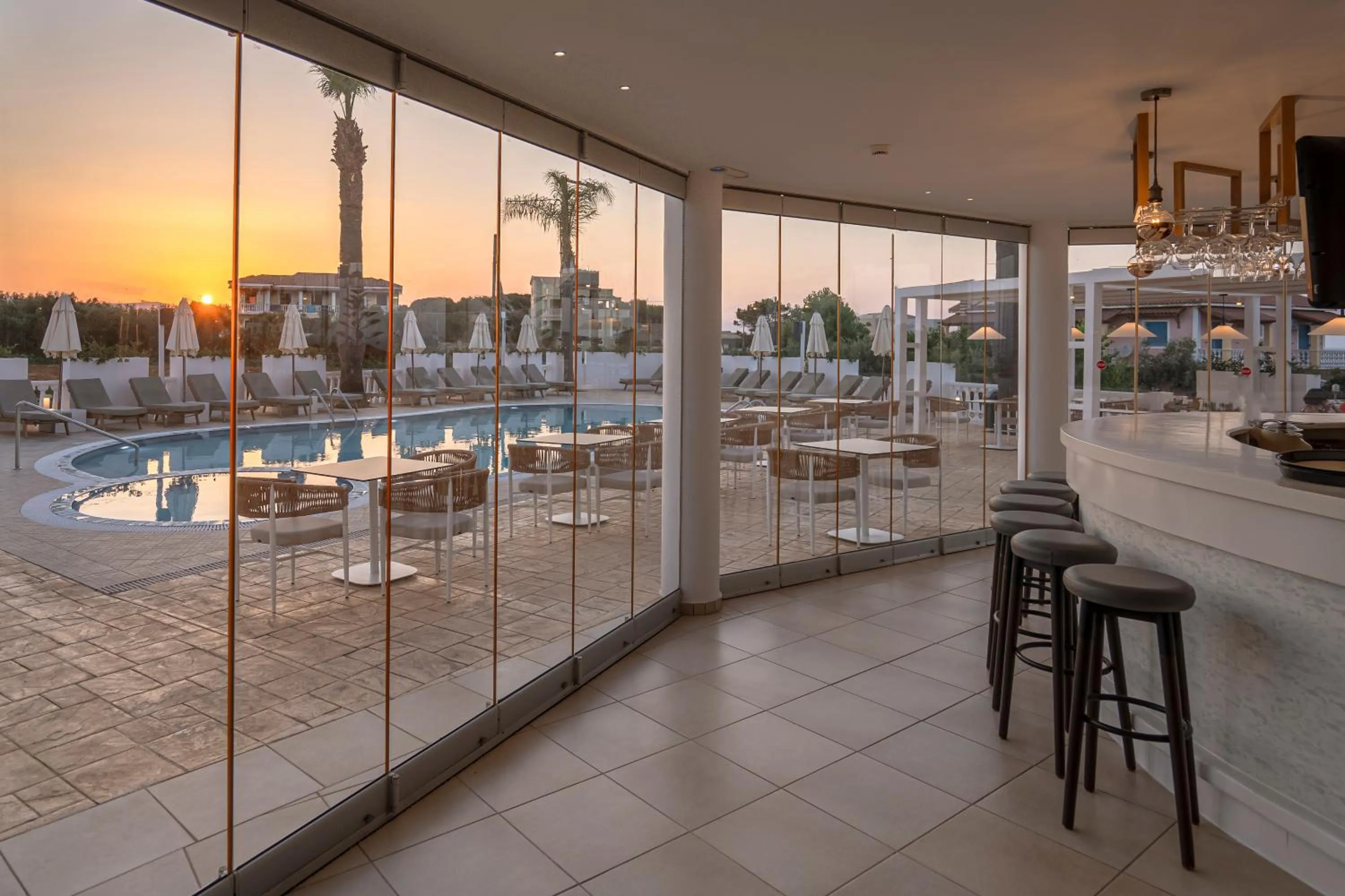 Sunset in Arkadia Hotel