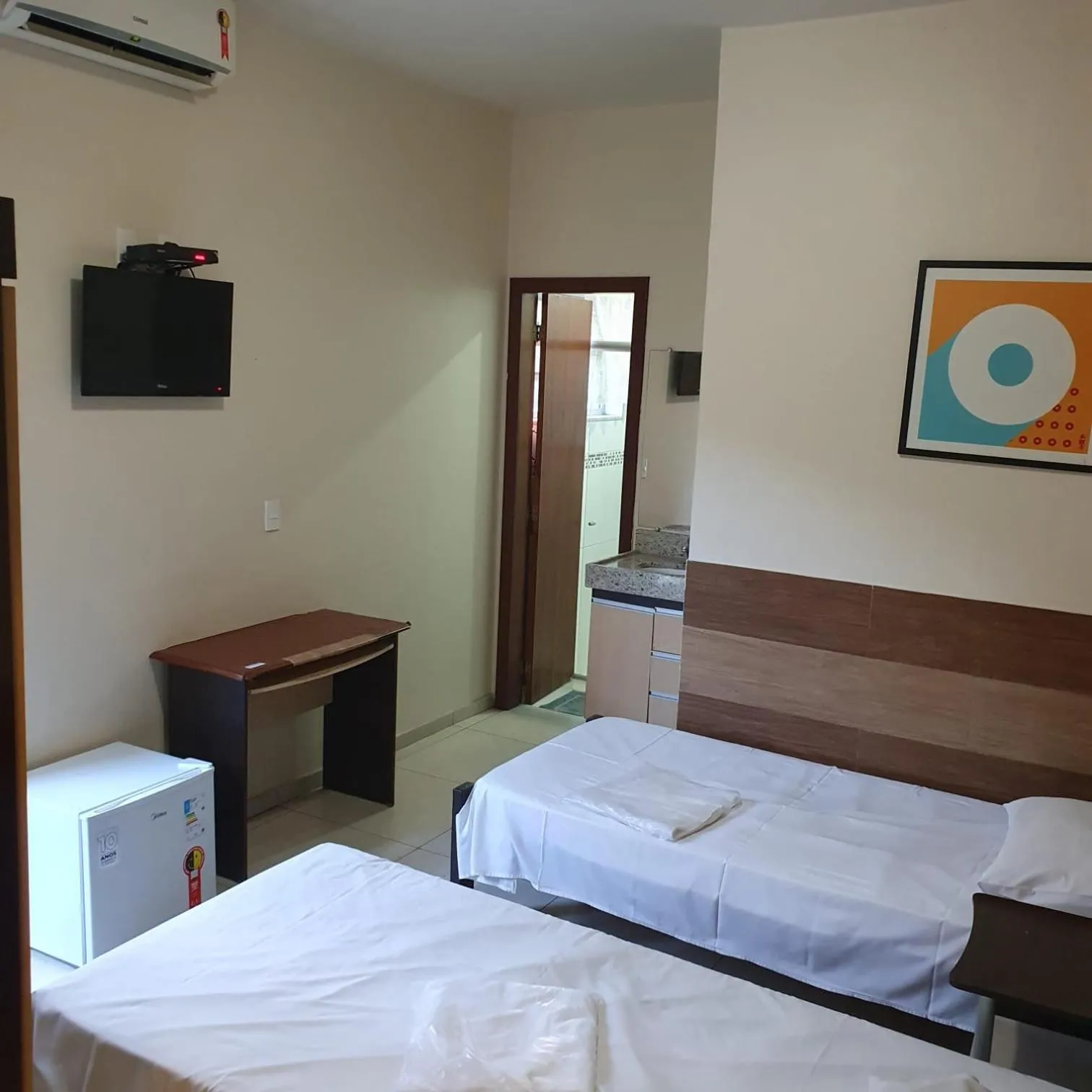 Bed in Hotel Muriaé