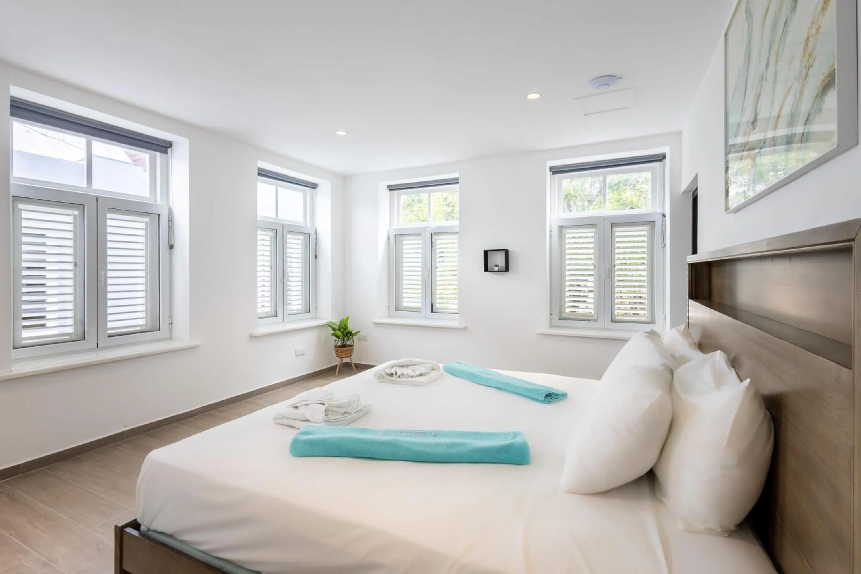 Bed in Willemstad Historic City Suites