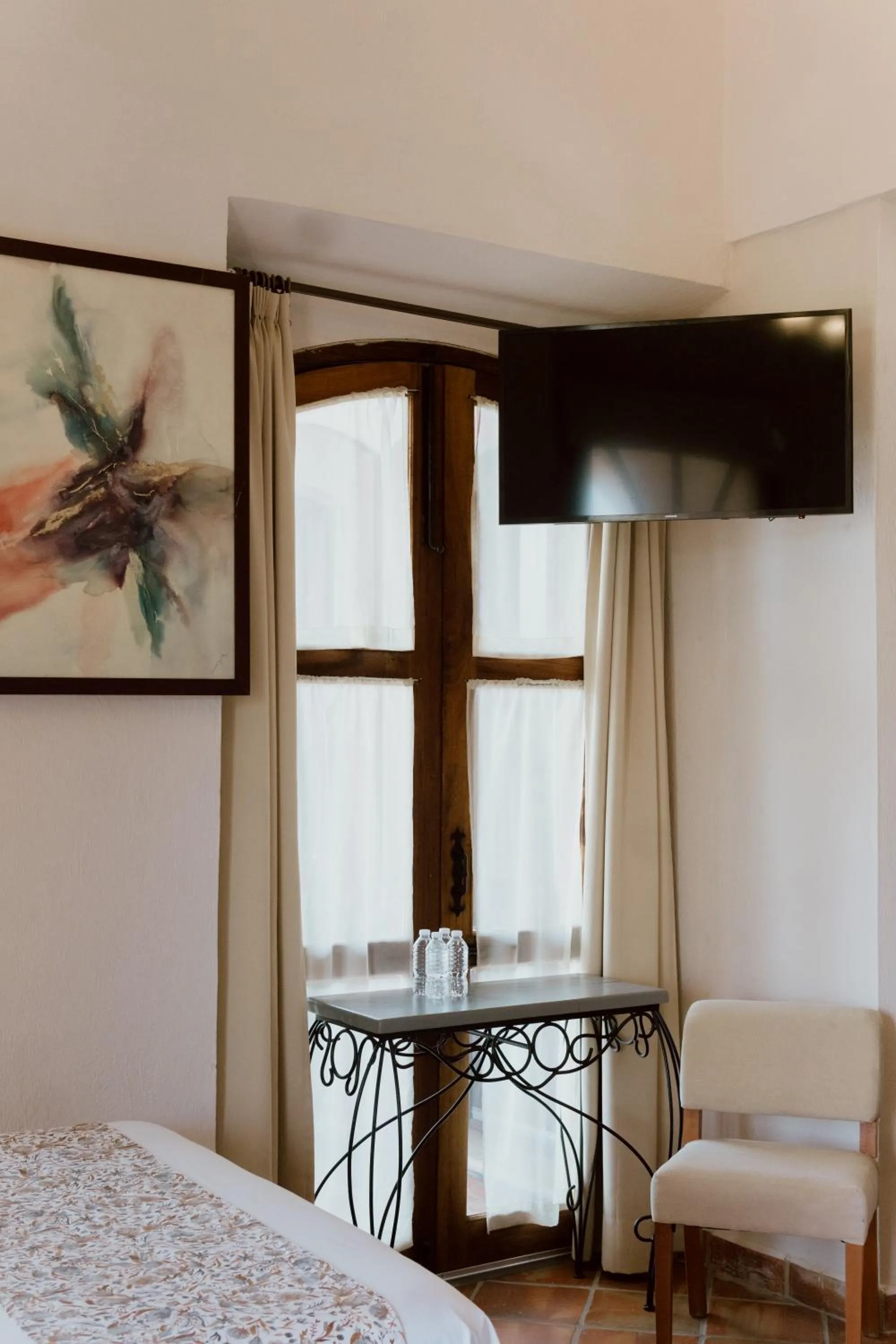 Bed in Hacienda San Nicolas de las Fuentes