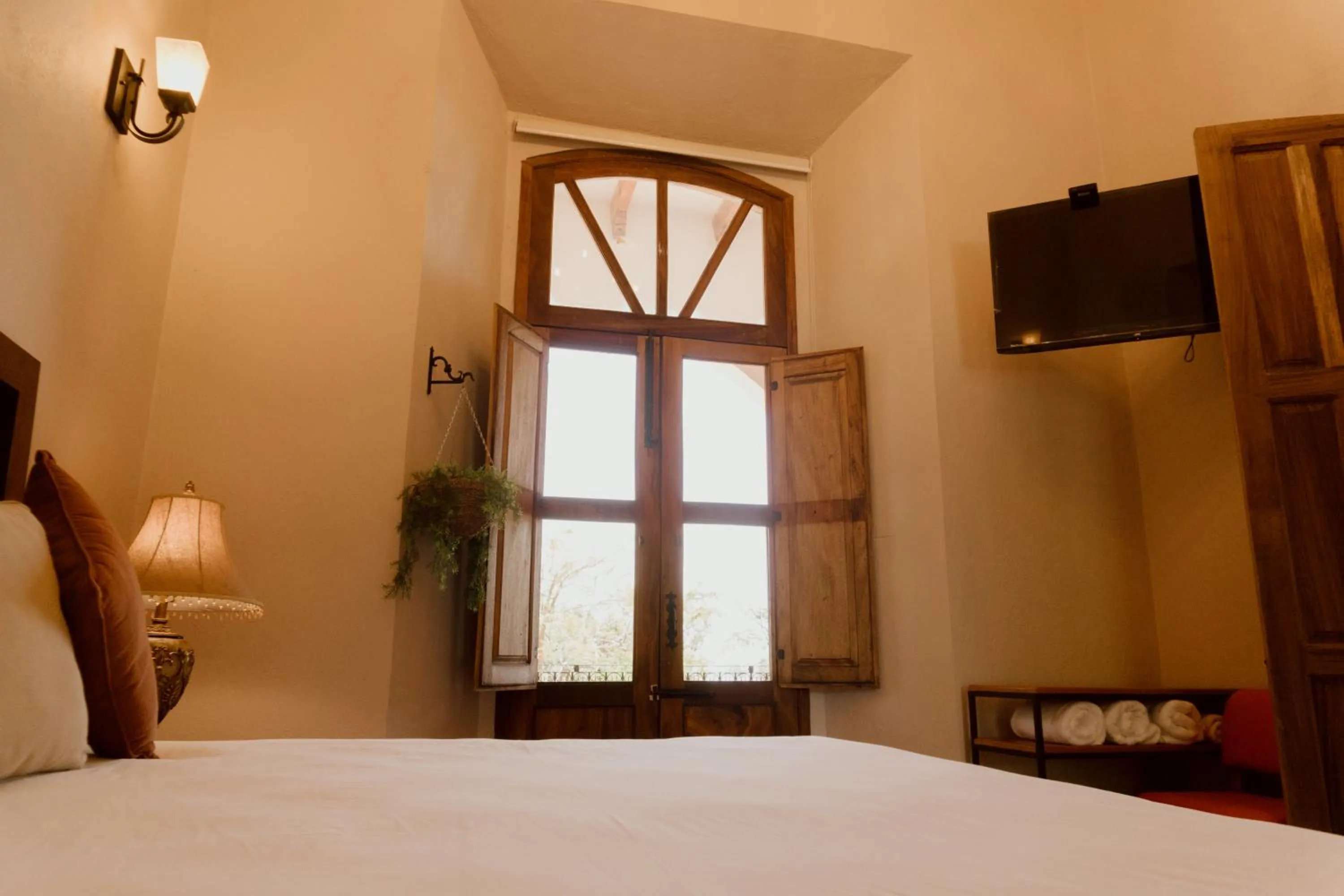 Bed in Hacienda San Nicolas de las Fuentes