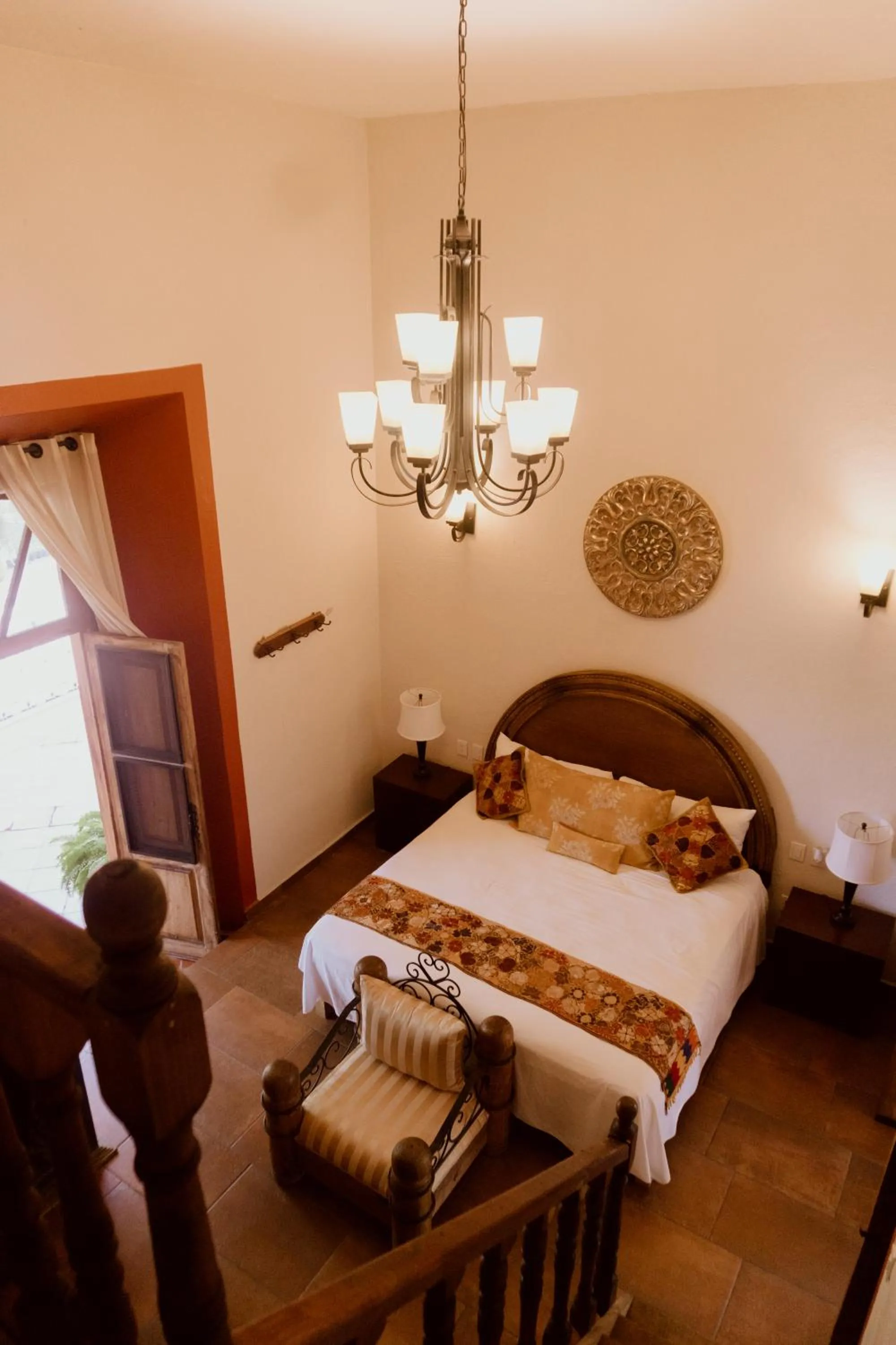 Bed in Hacienda San Nicolas de las Fuentes