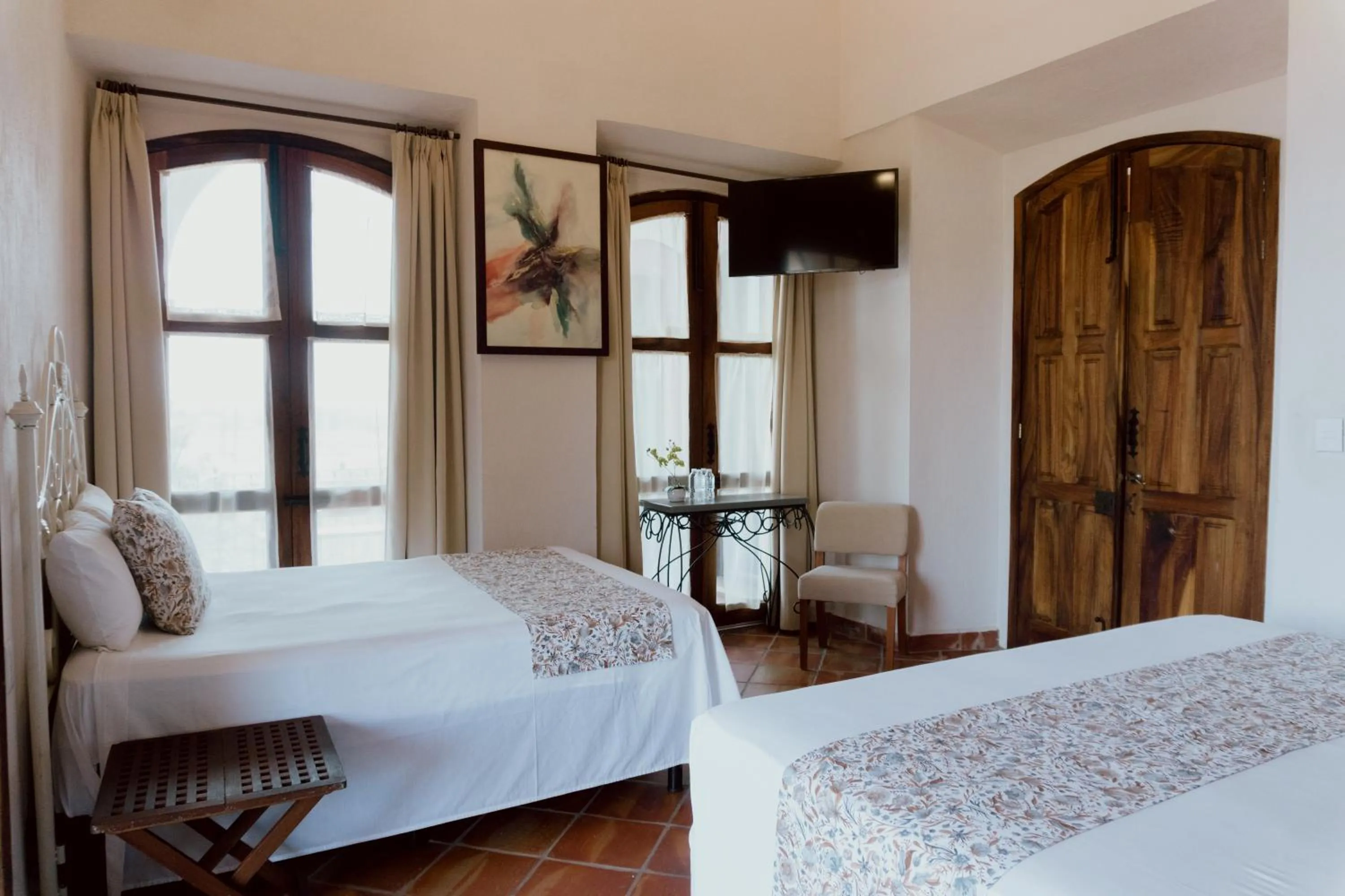 Bed in Hacienda San Nicolas de las Fuentes