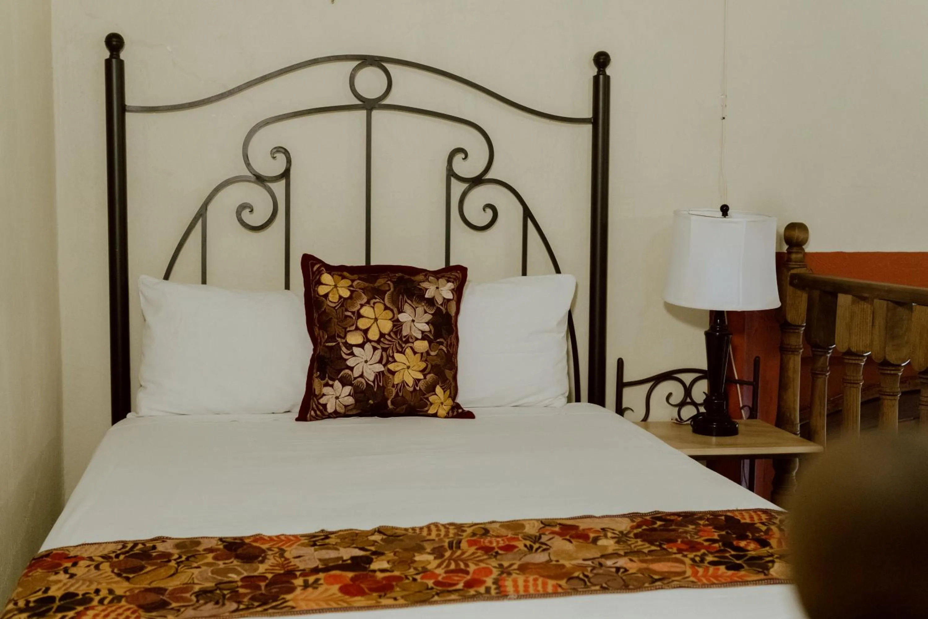 Bed in Hacienda San Nicolas de las Fuentes