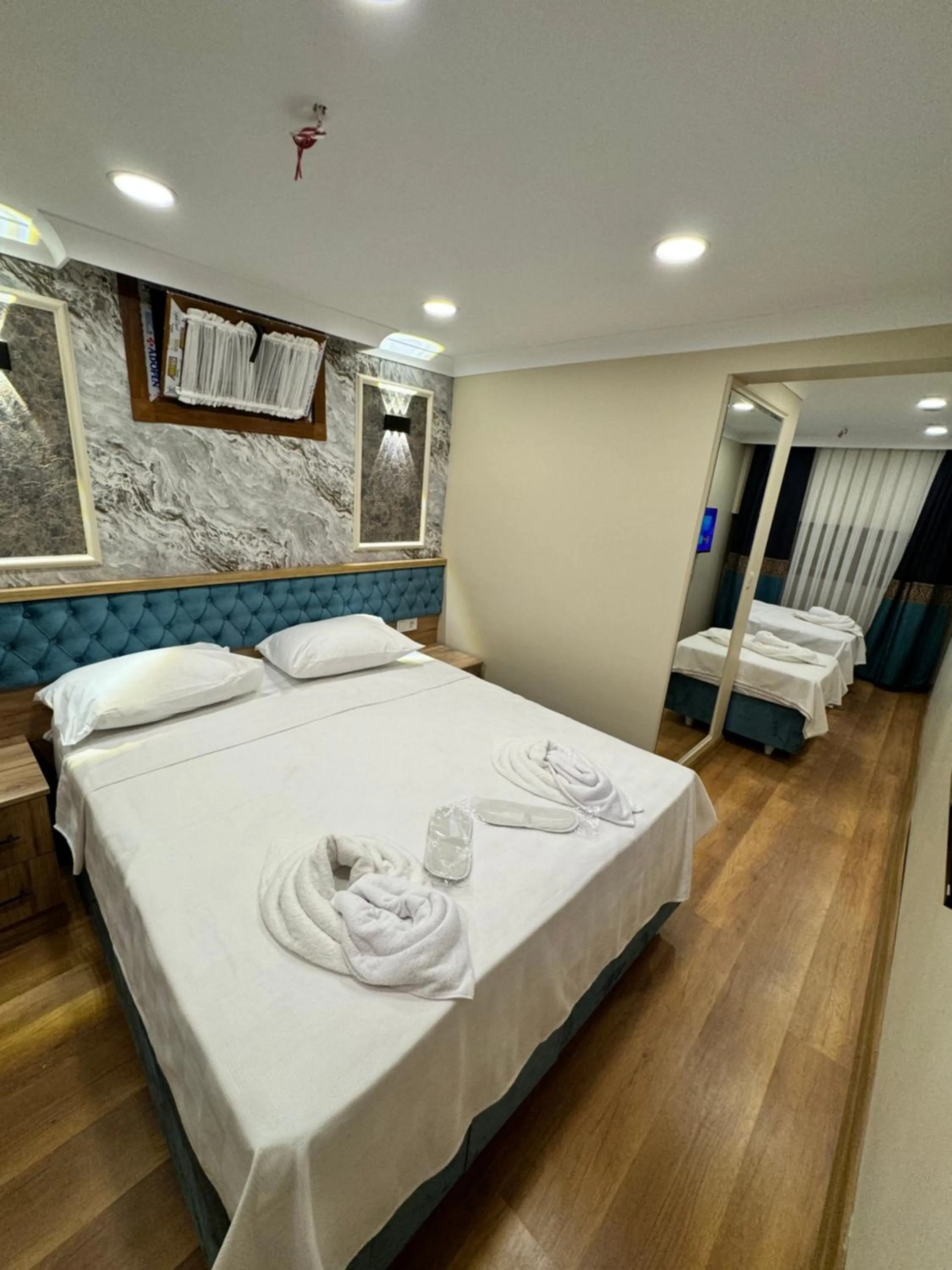 Bed in Riverside Hotel