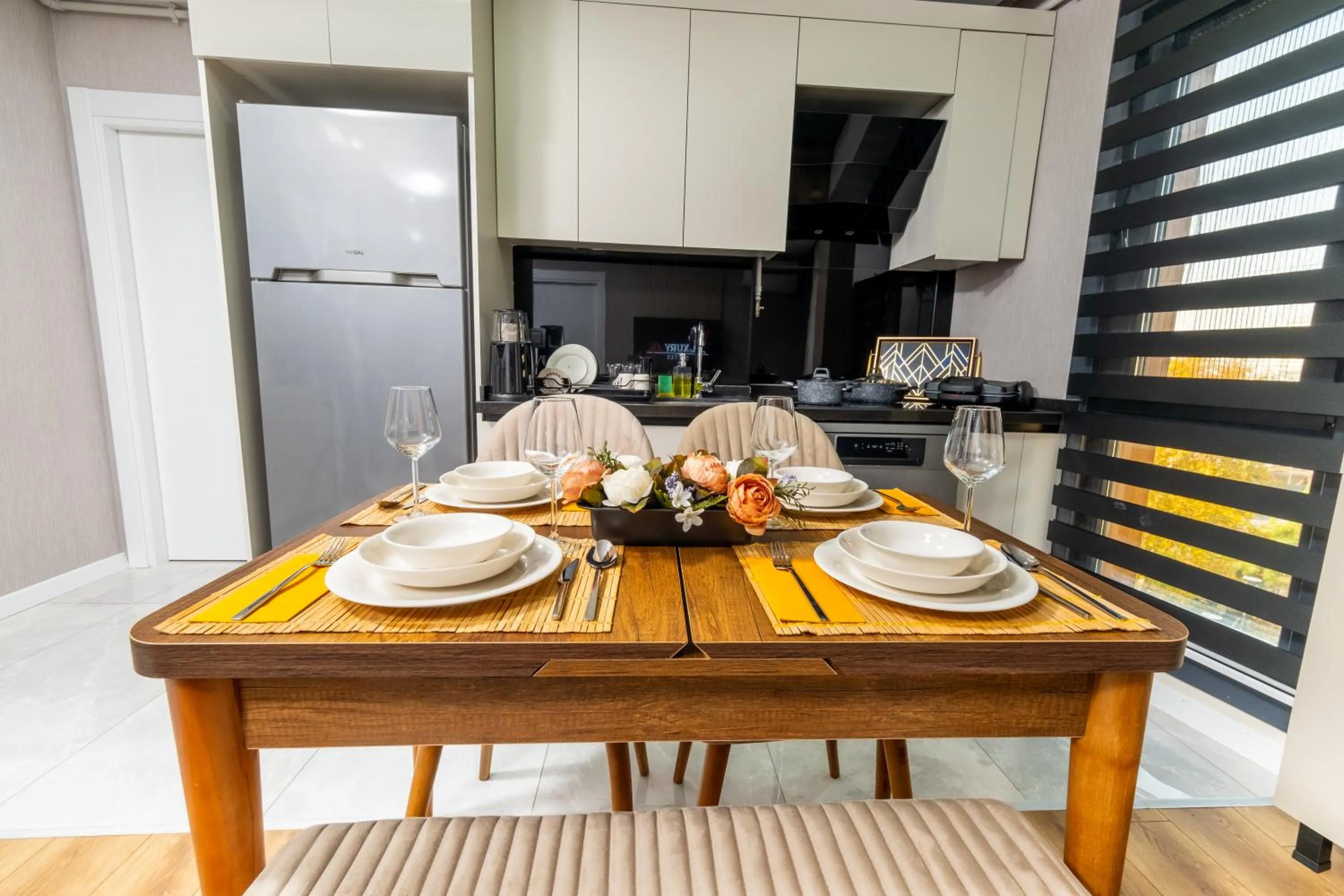 Dining area in Luxury Life Suites
