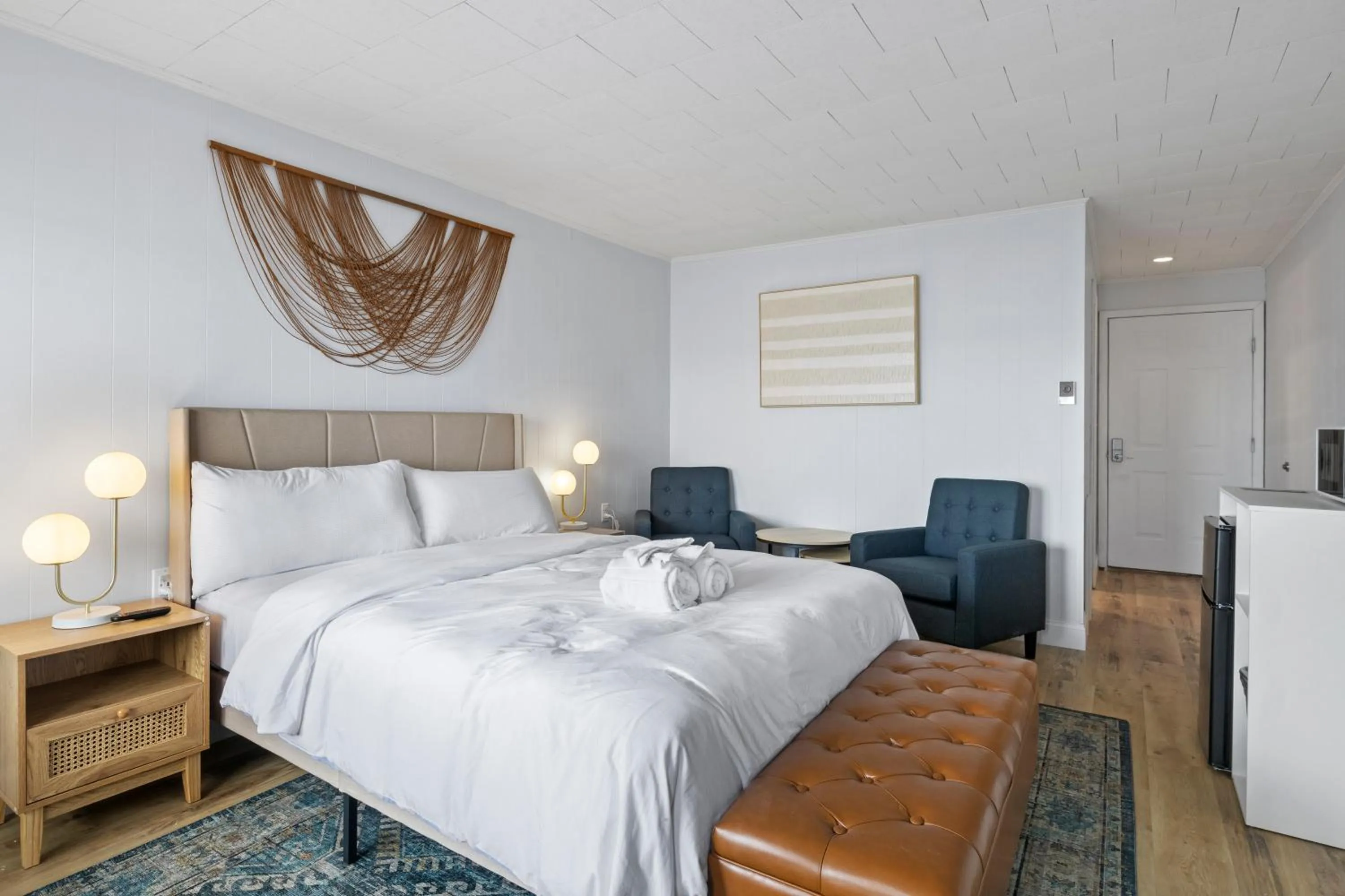 Bed in Showboat Hotel