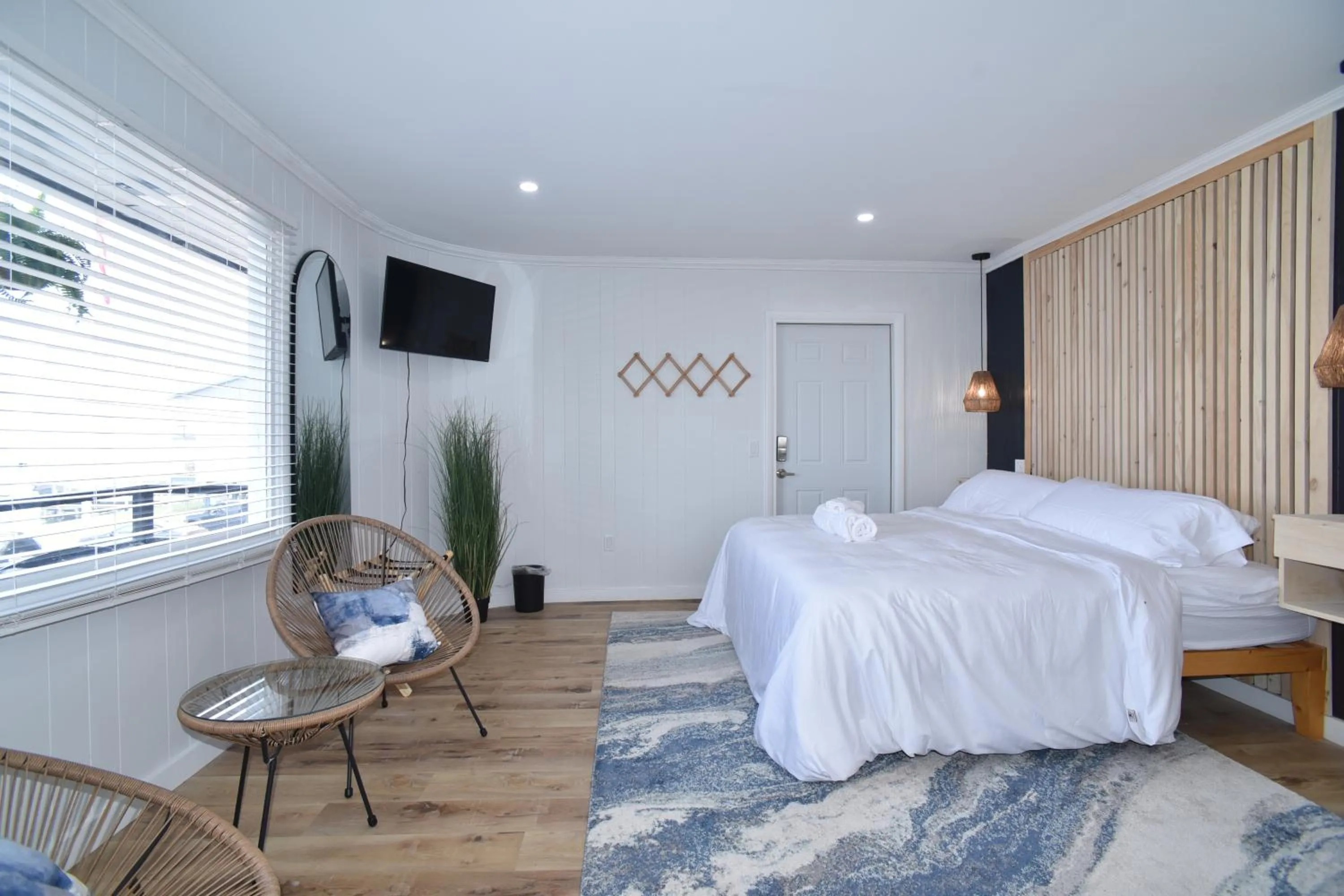 Bed in Showboat Hotel