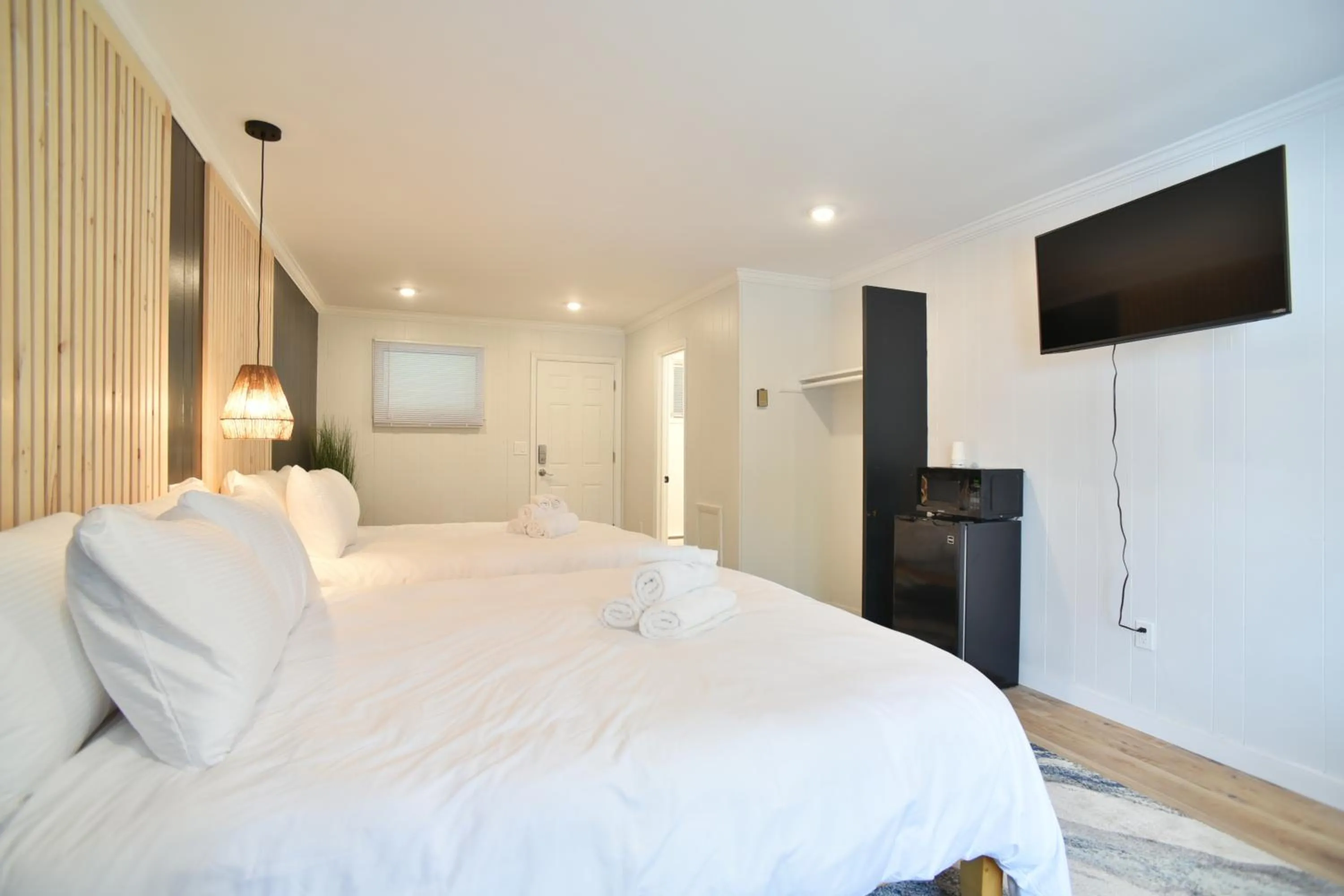Bed in Showboat Hotel