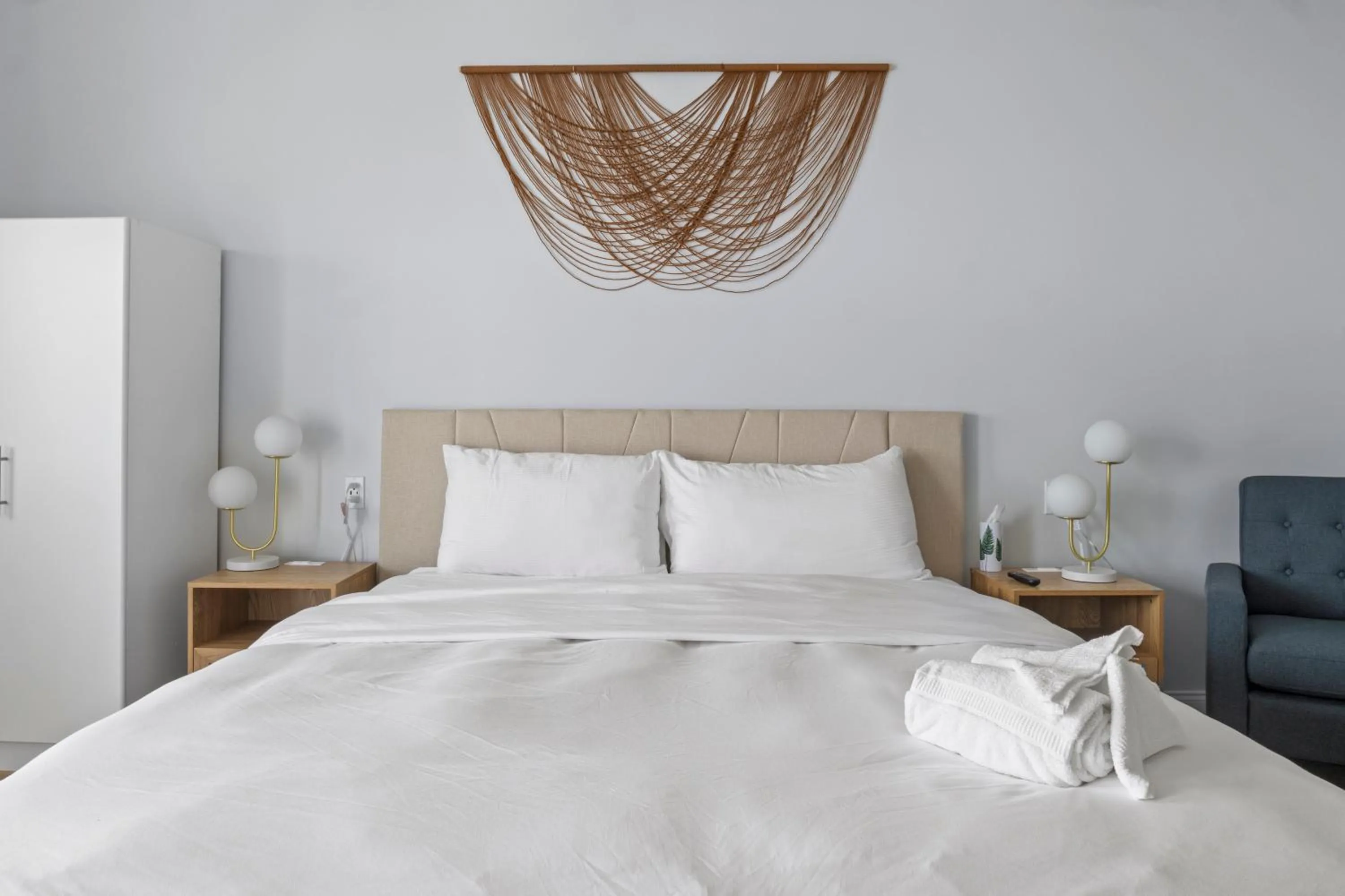 Bed in Showboat Hotel