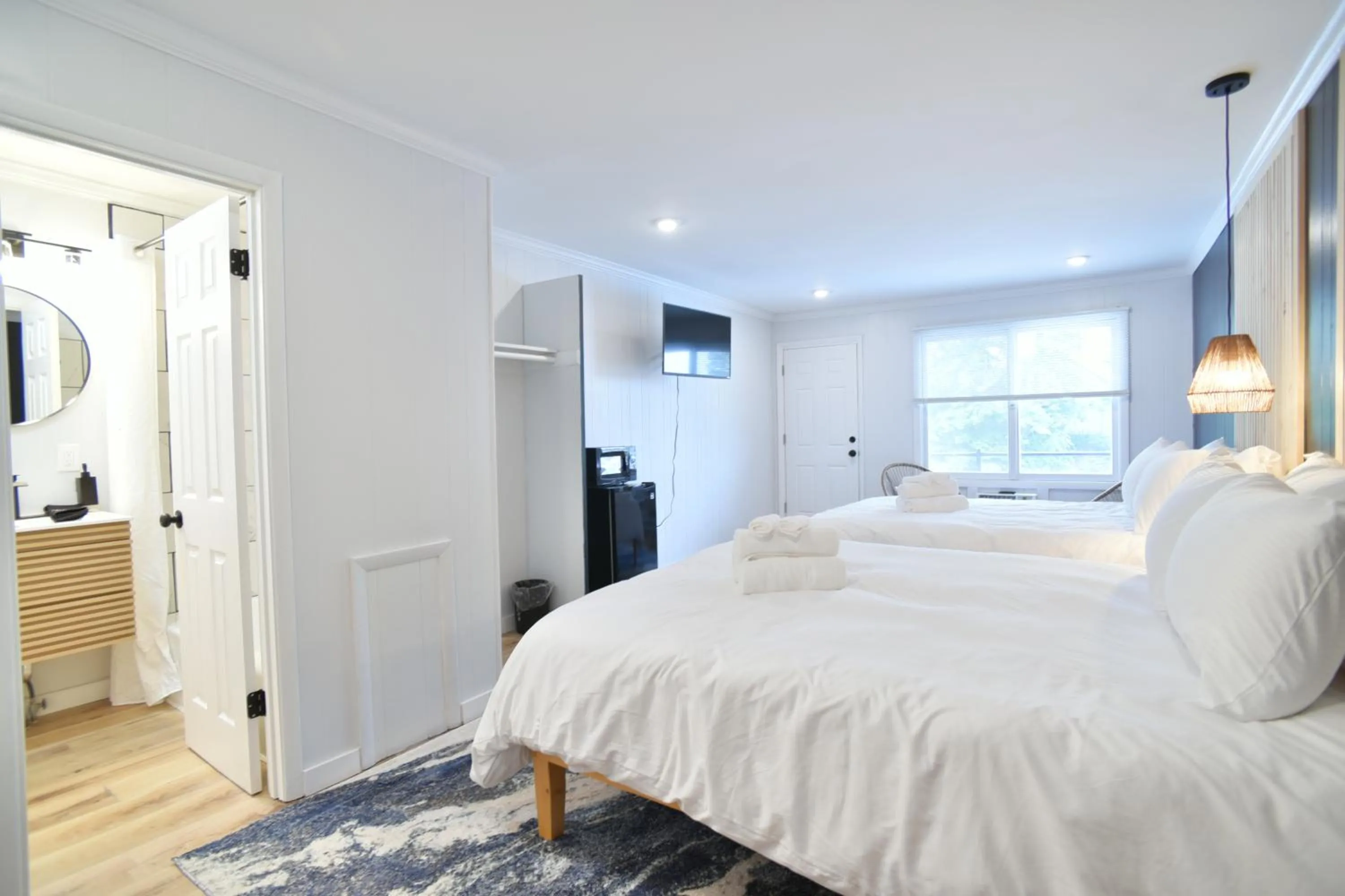 Bed in Showboat Hotel