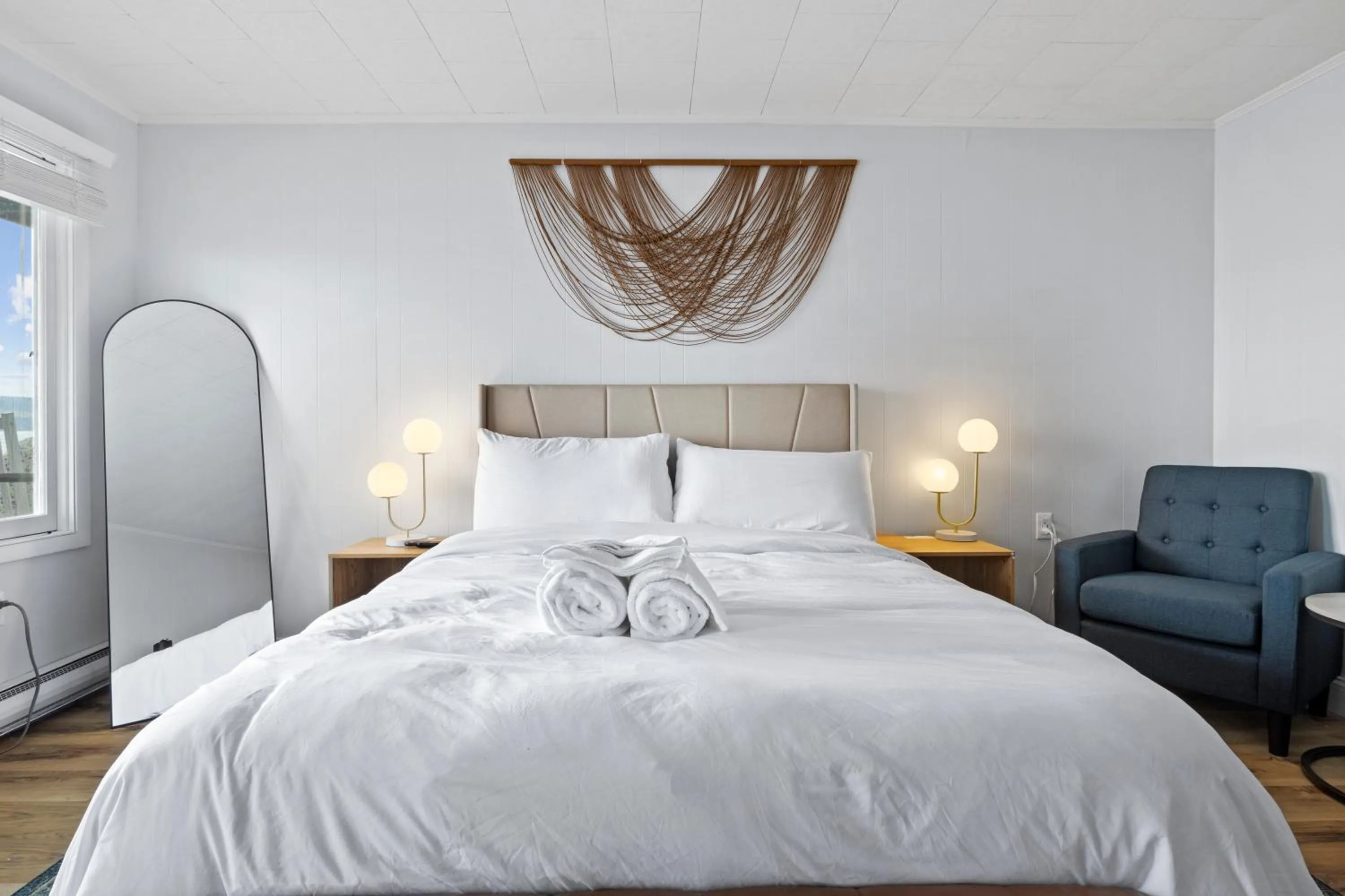 Bed in Showboat Hotel