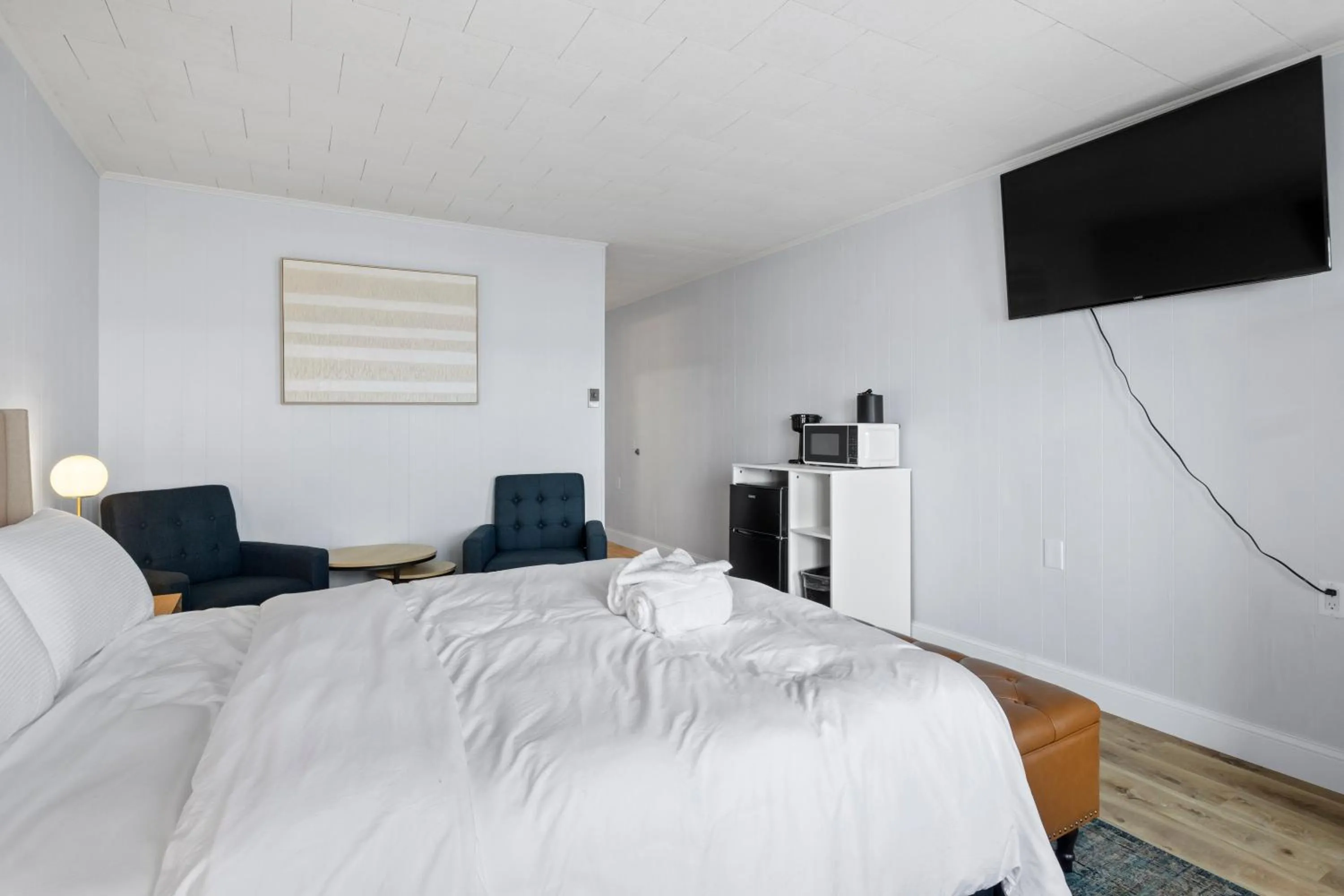Bed in Showboat Hotel