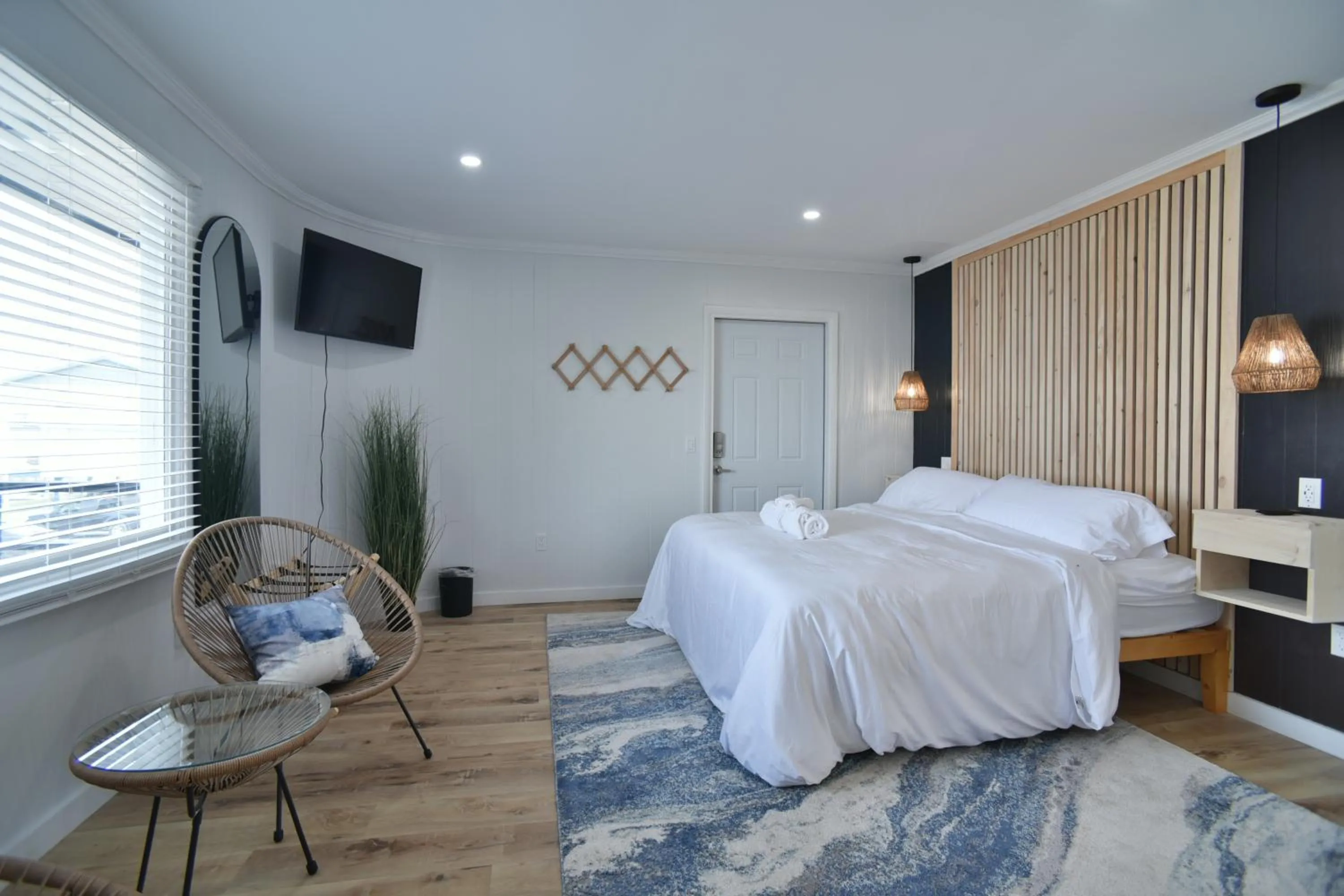Bed in Showboat Hotel