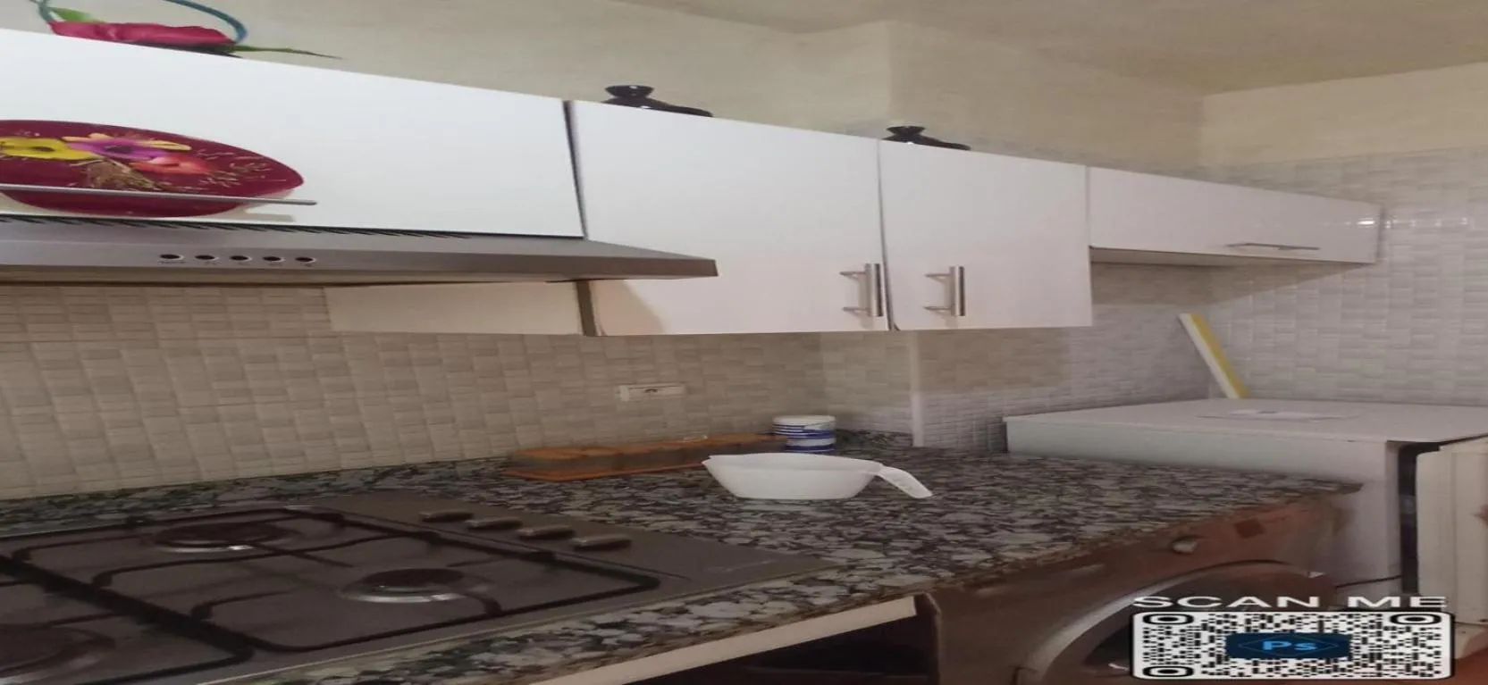 Kitchen or kitchenette in Appartement a louer au Nord du maroc fnideq