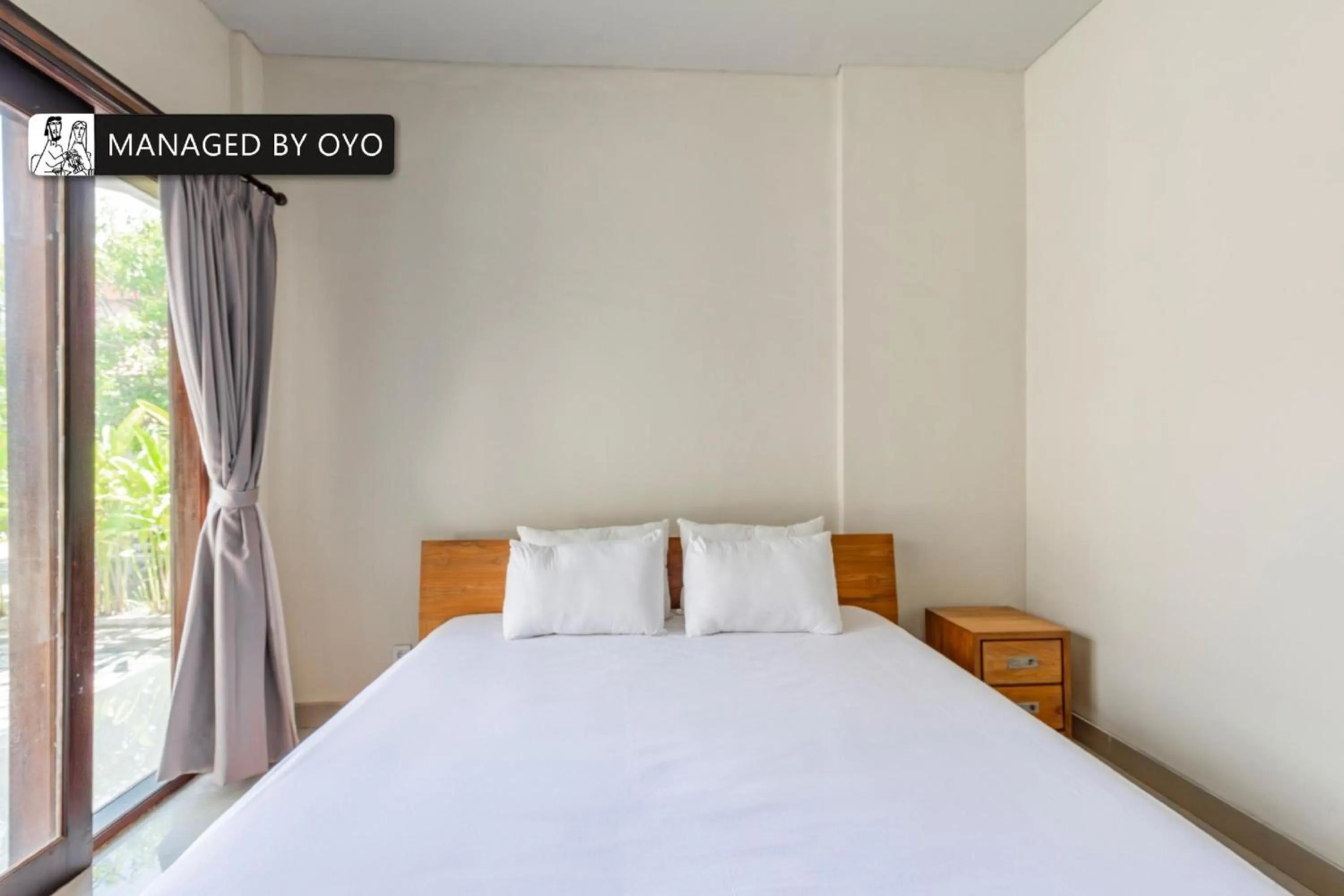 View (from property/room), Bed in Collection O Near Seminyak Beach Formerly The Kumpi Hotel