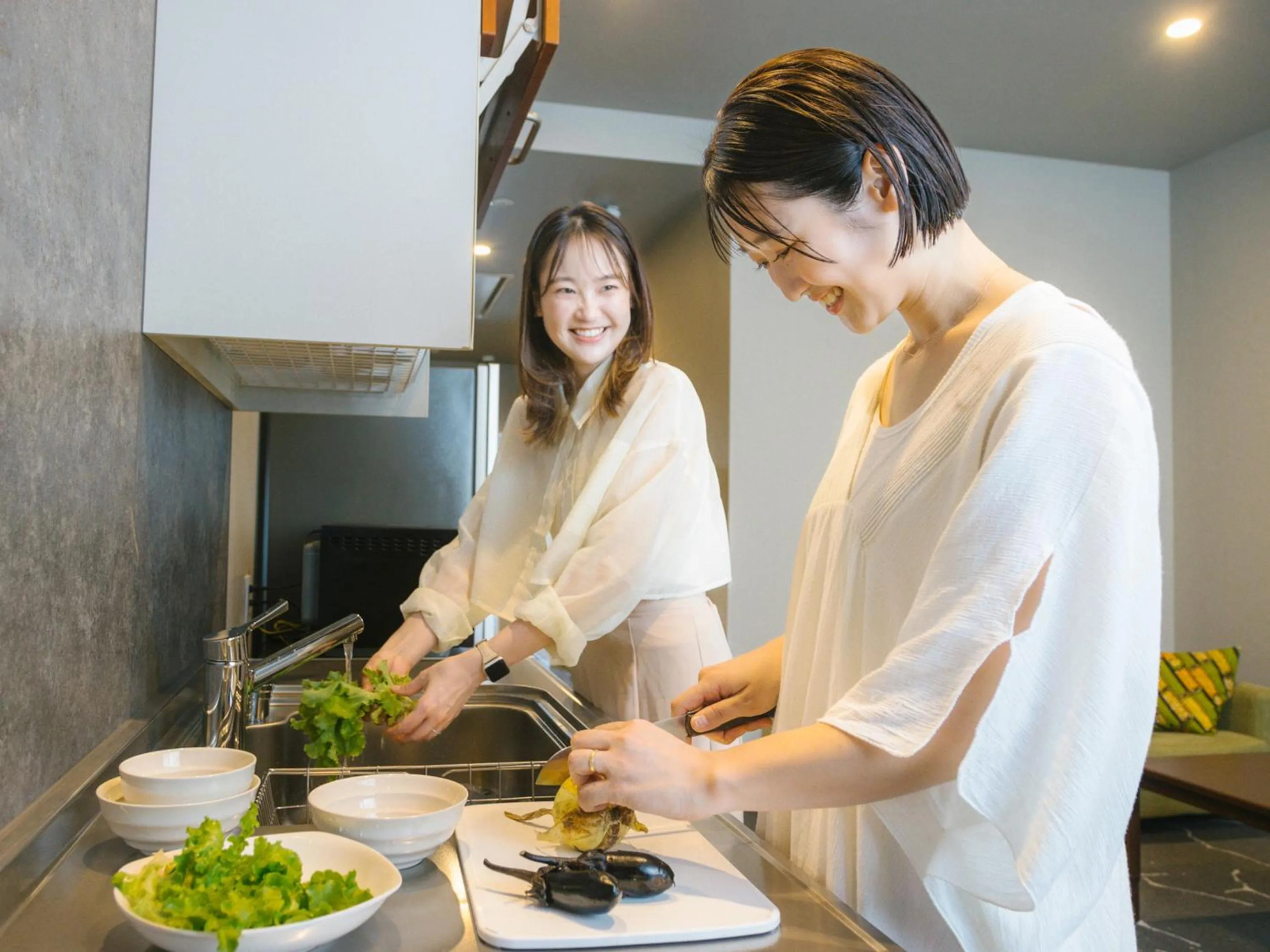 Communal kitchen in métisse stay