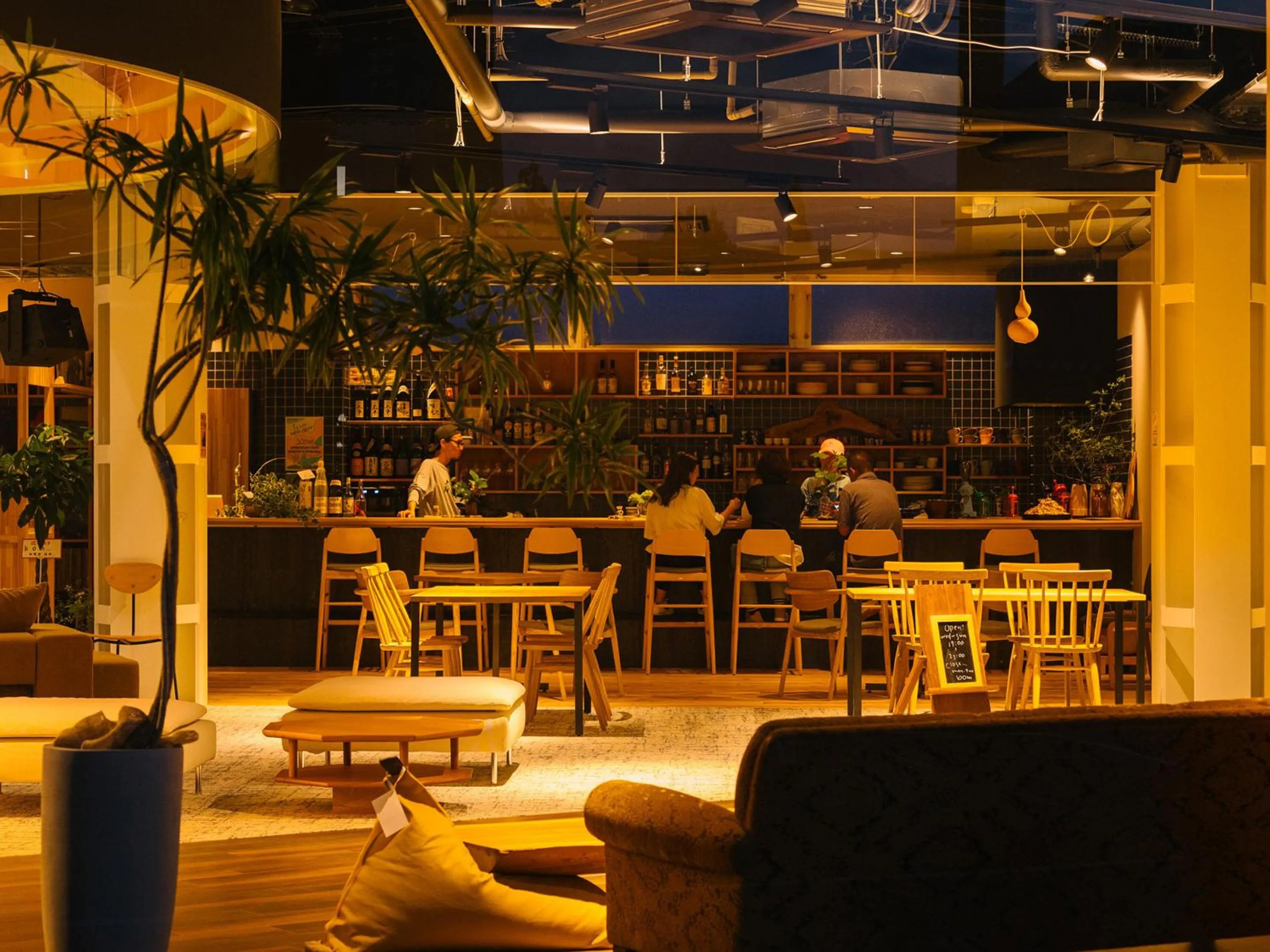 Lounge or bar in métisse stay