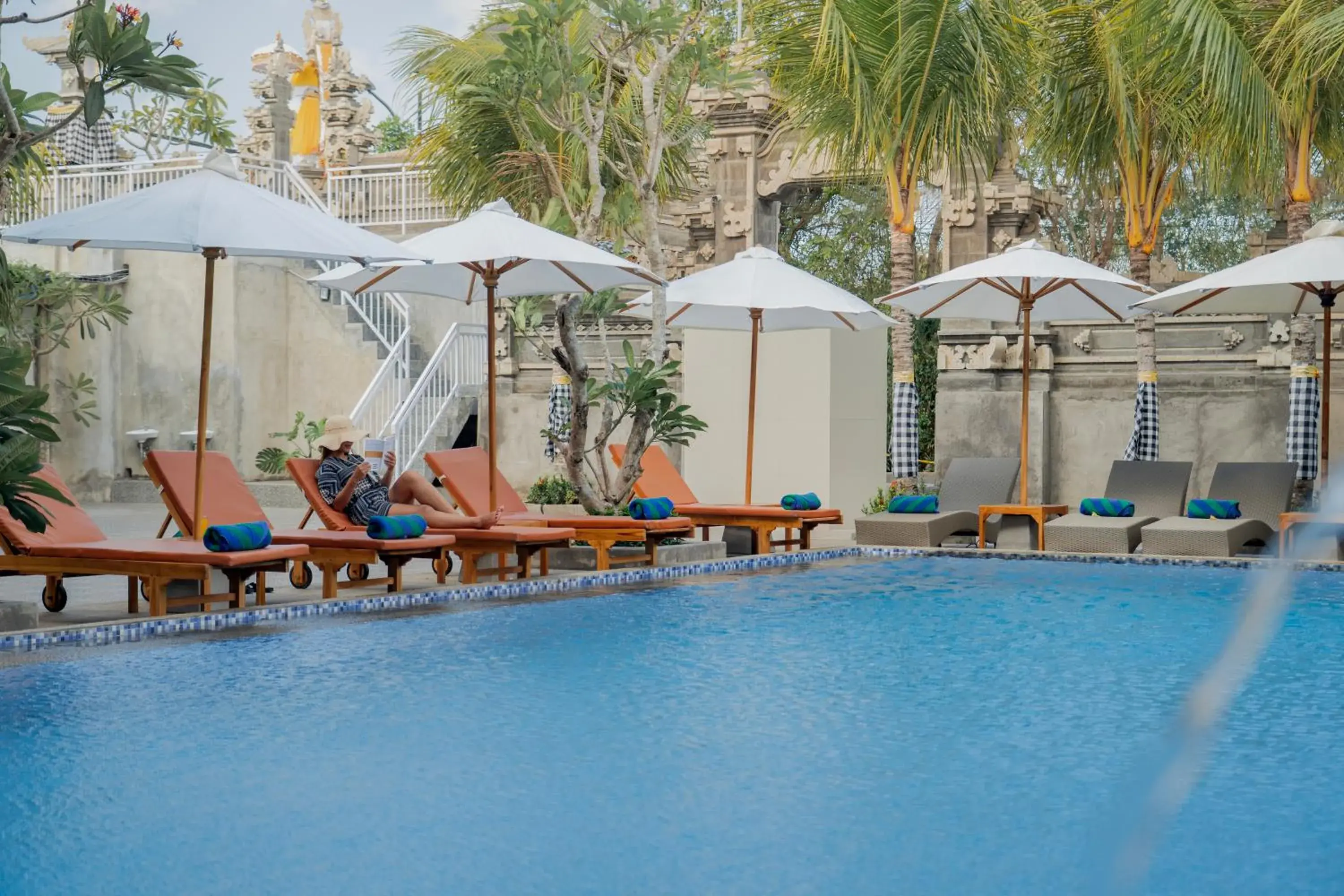 Swimming pool in The Pandan Sari Hotel Swimming pool in The Pandan Sari Hotel