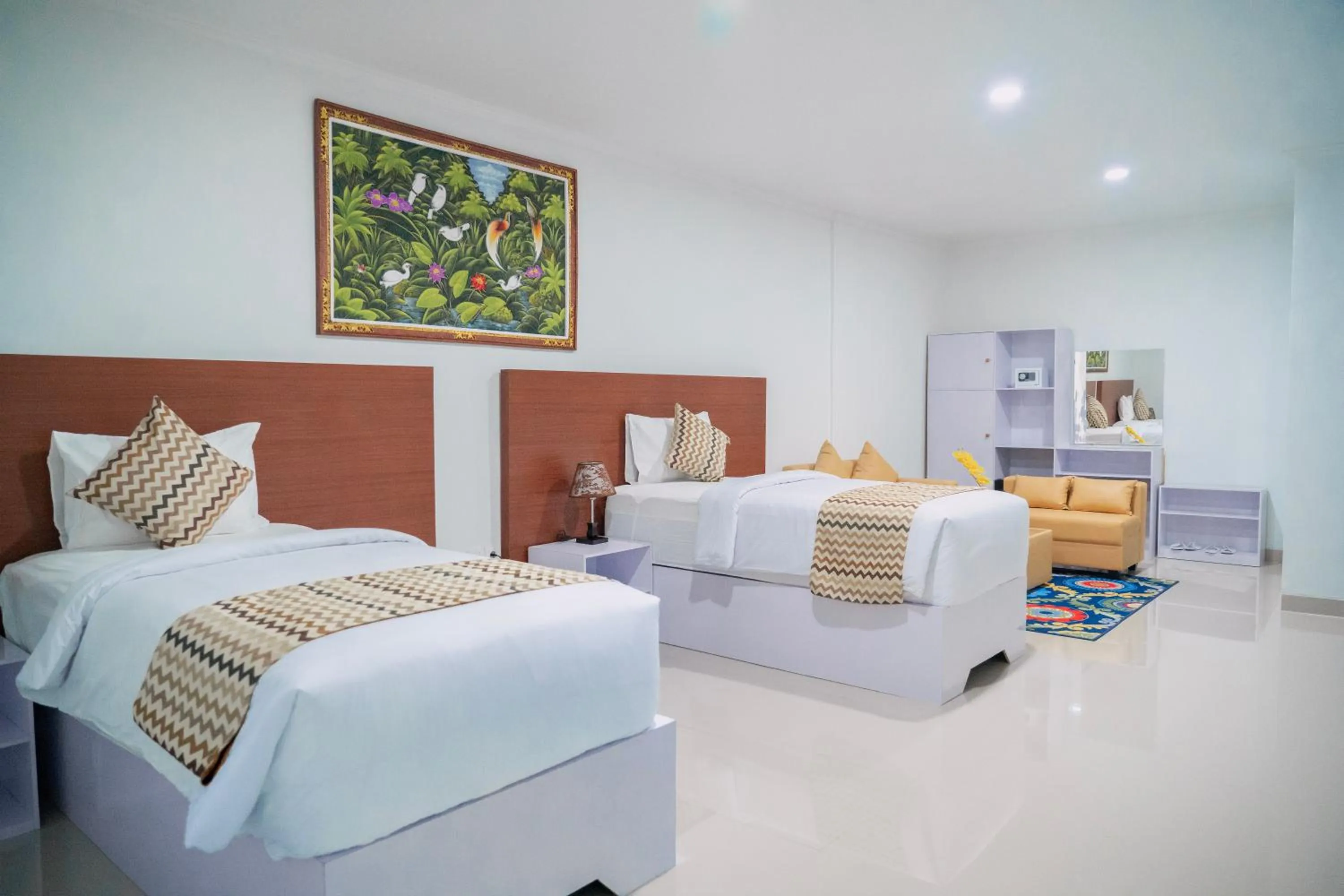 Bedroom, Bed in The Pandan Sari Hotel