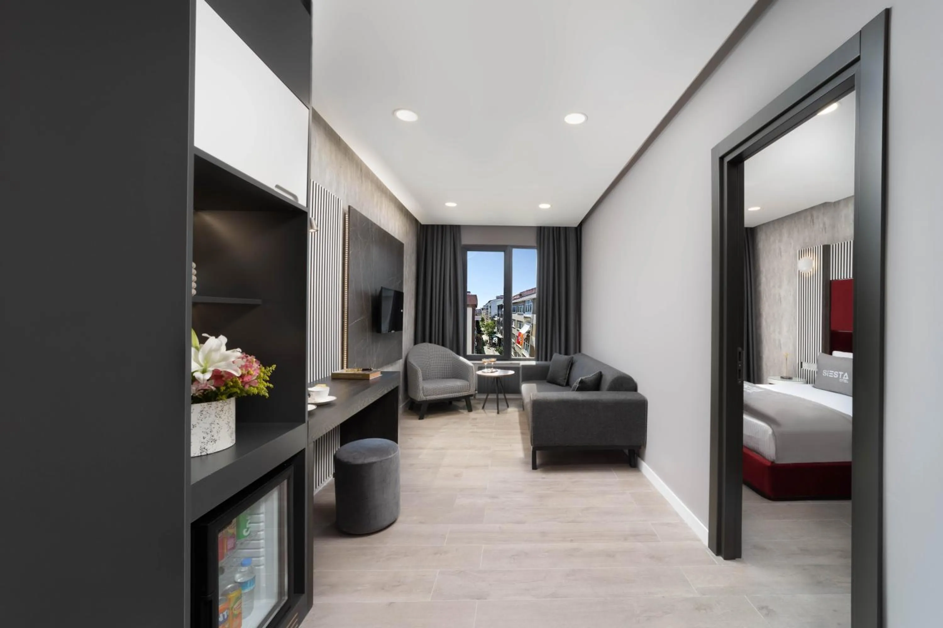 TV and multimedia, Bed in Siesta Hotel Bakırköy