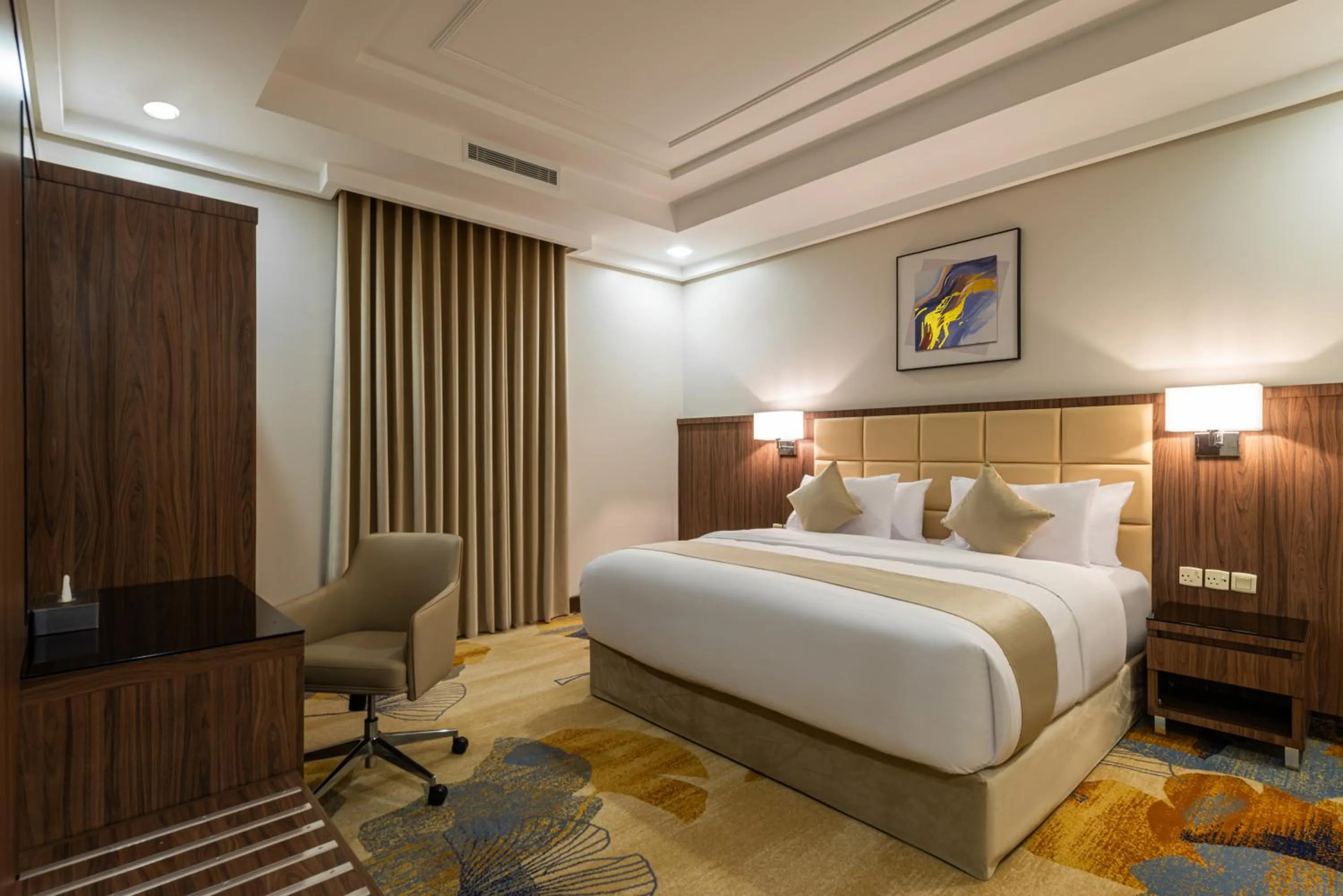 Bed in Yas Hotel Apartments