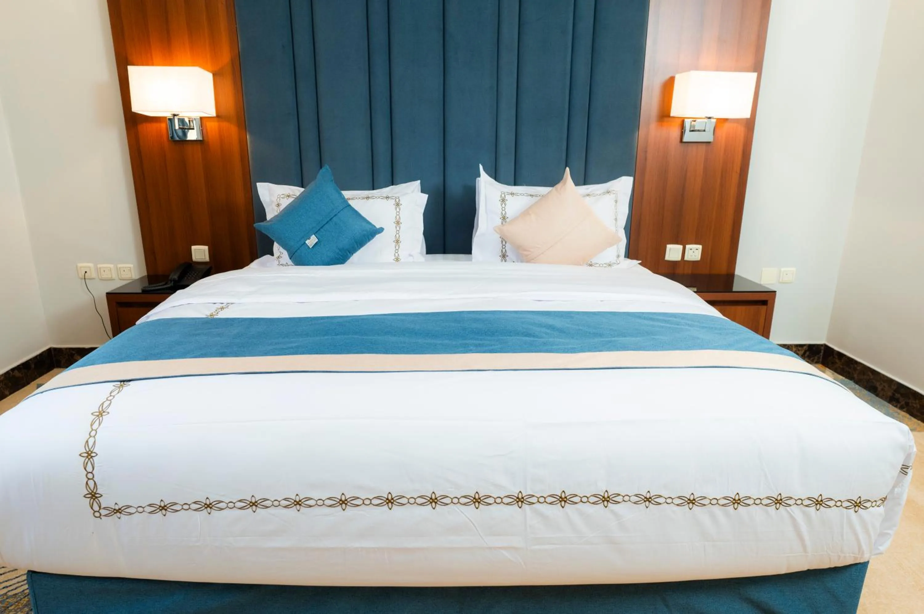 Bed in Yas Hotel Apartments