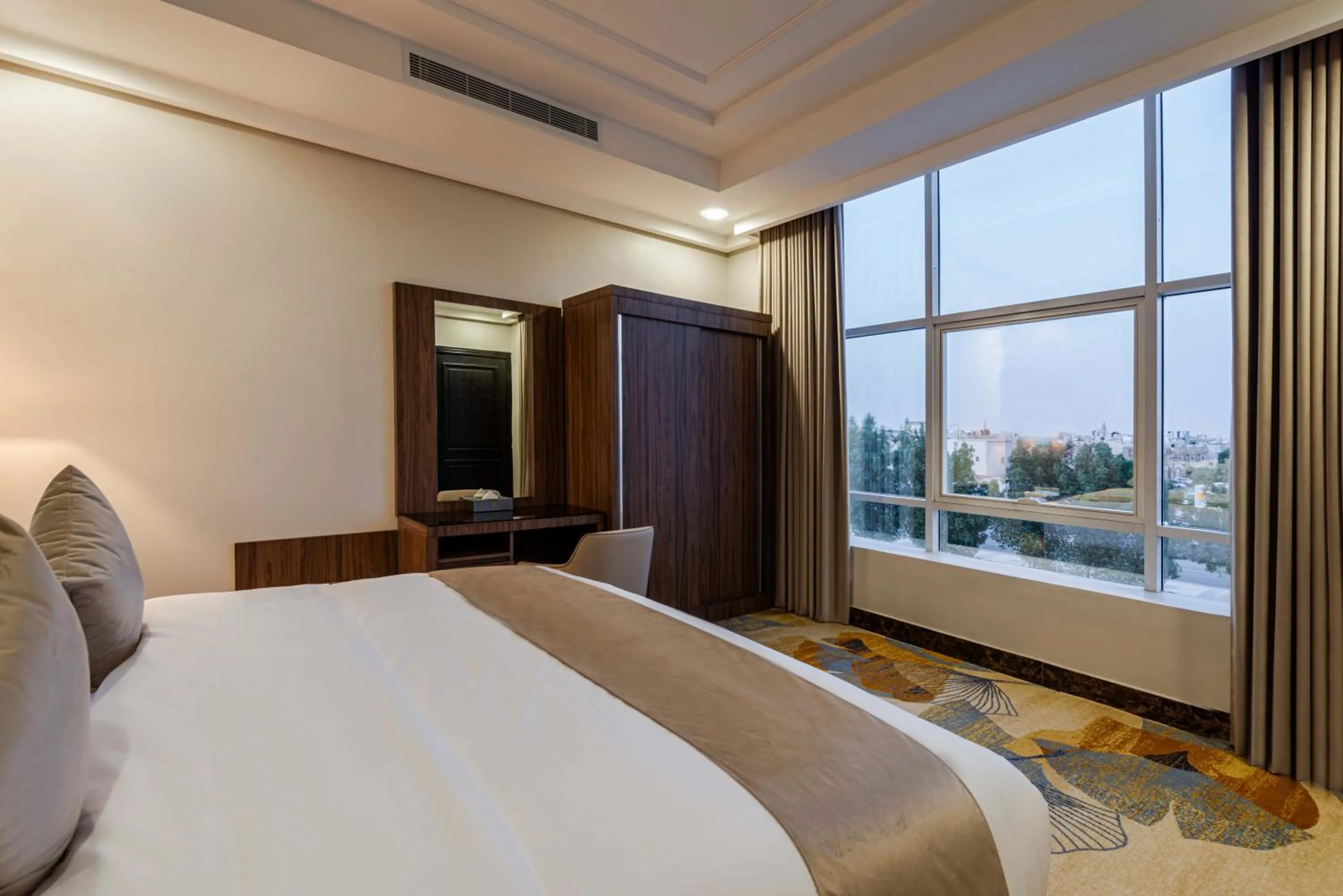 Bed in Yas Hotel Apartments