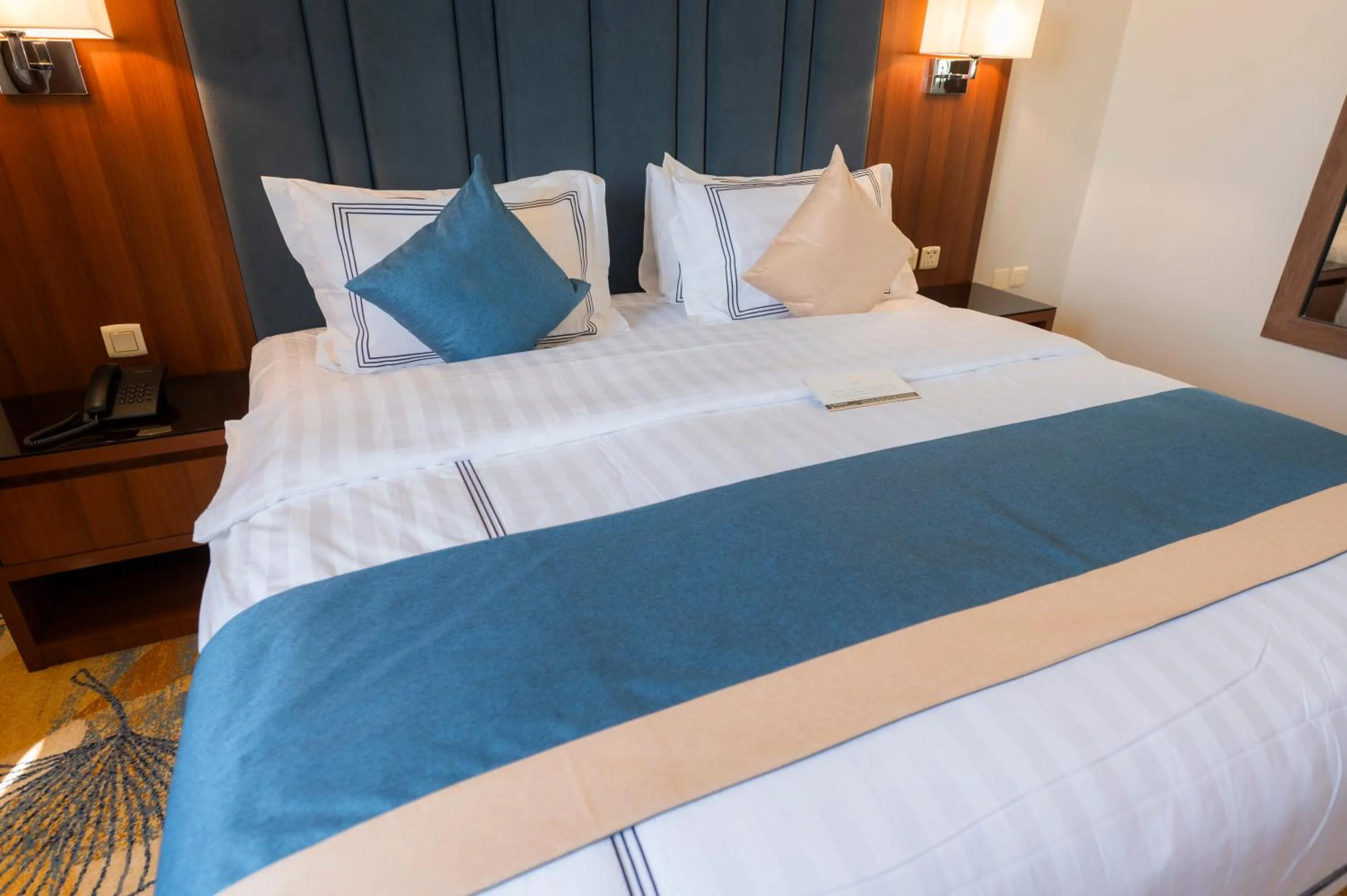 Bed in Yas Hotel Apartments