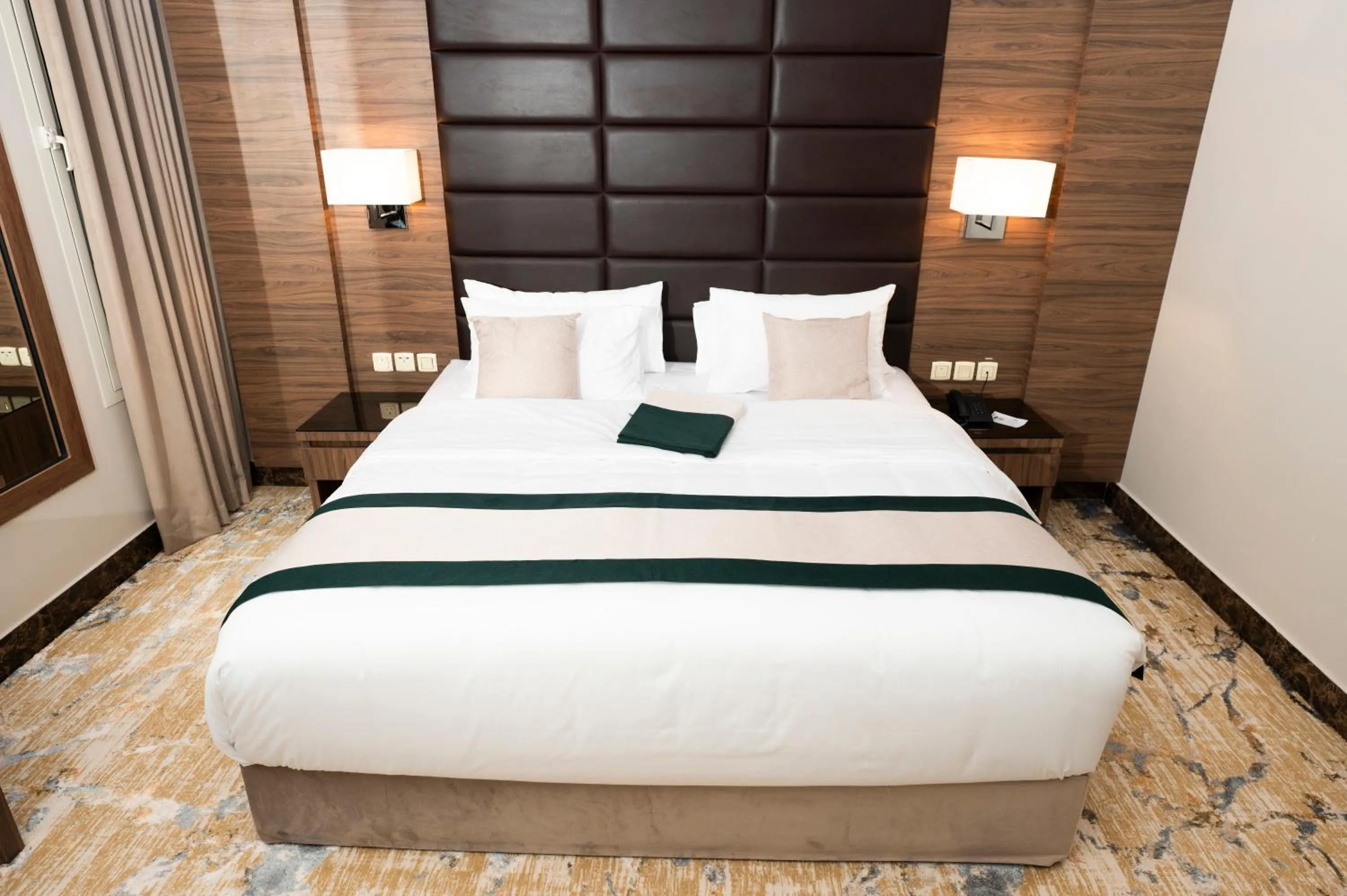 Bed in Yas Hotel Apartments