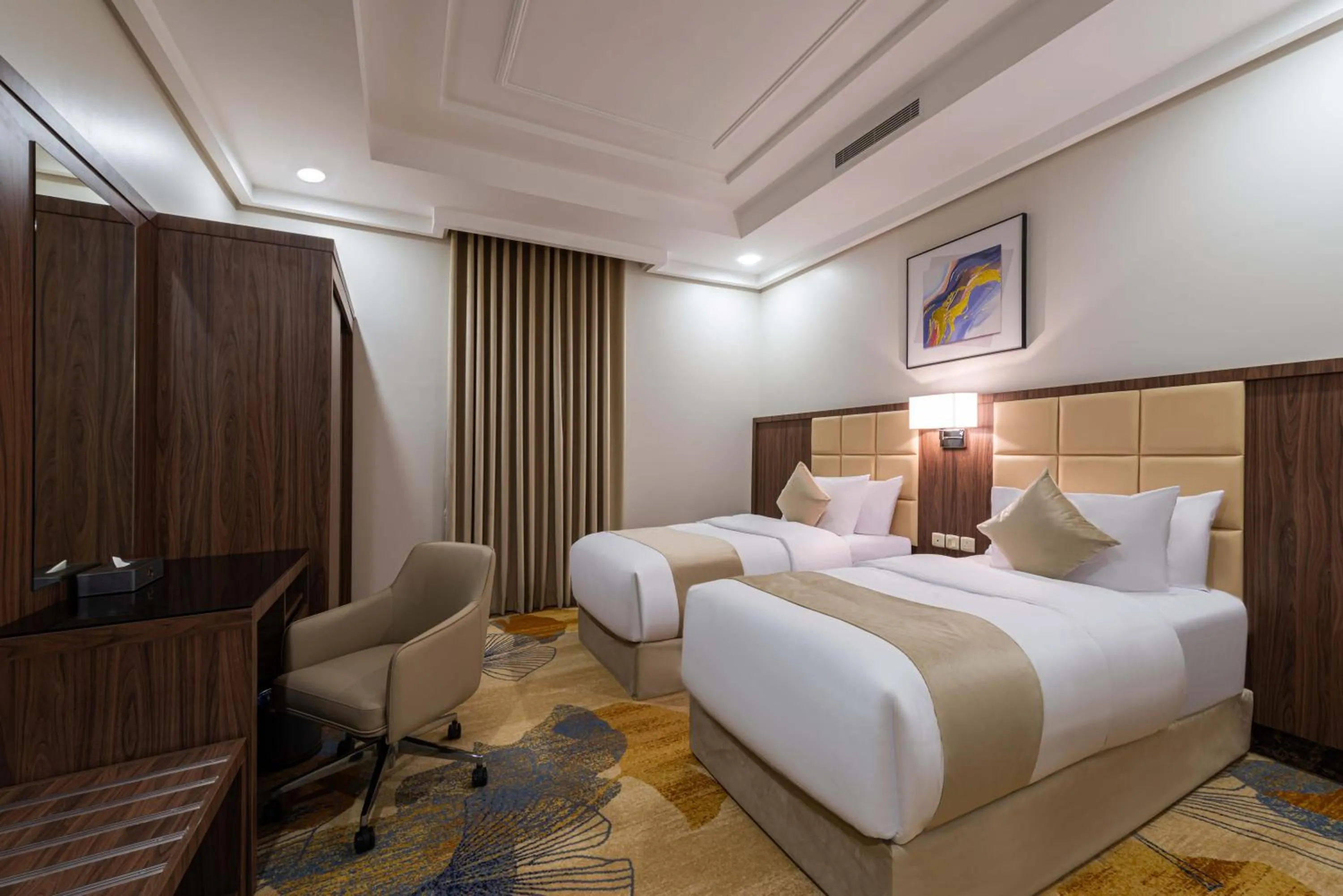 Bed in Yas Hotel Apartments