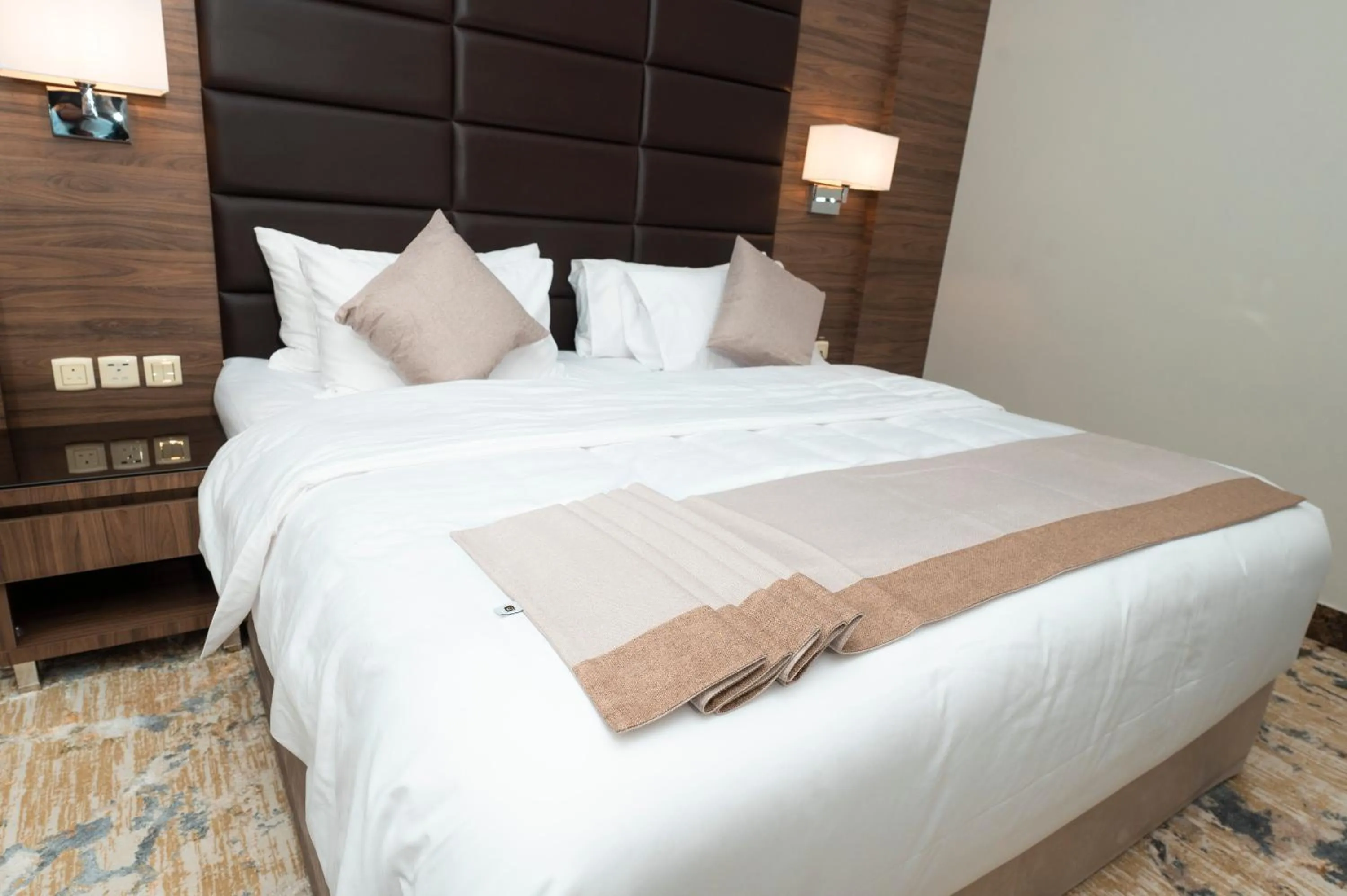 Bed in Yas Hotel Apartments