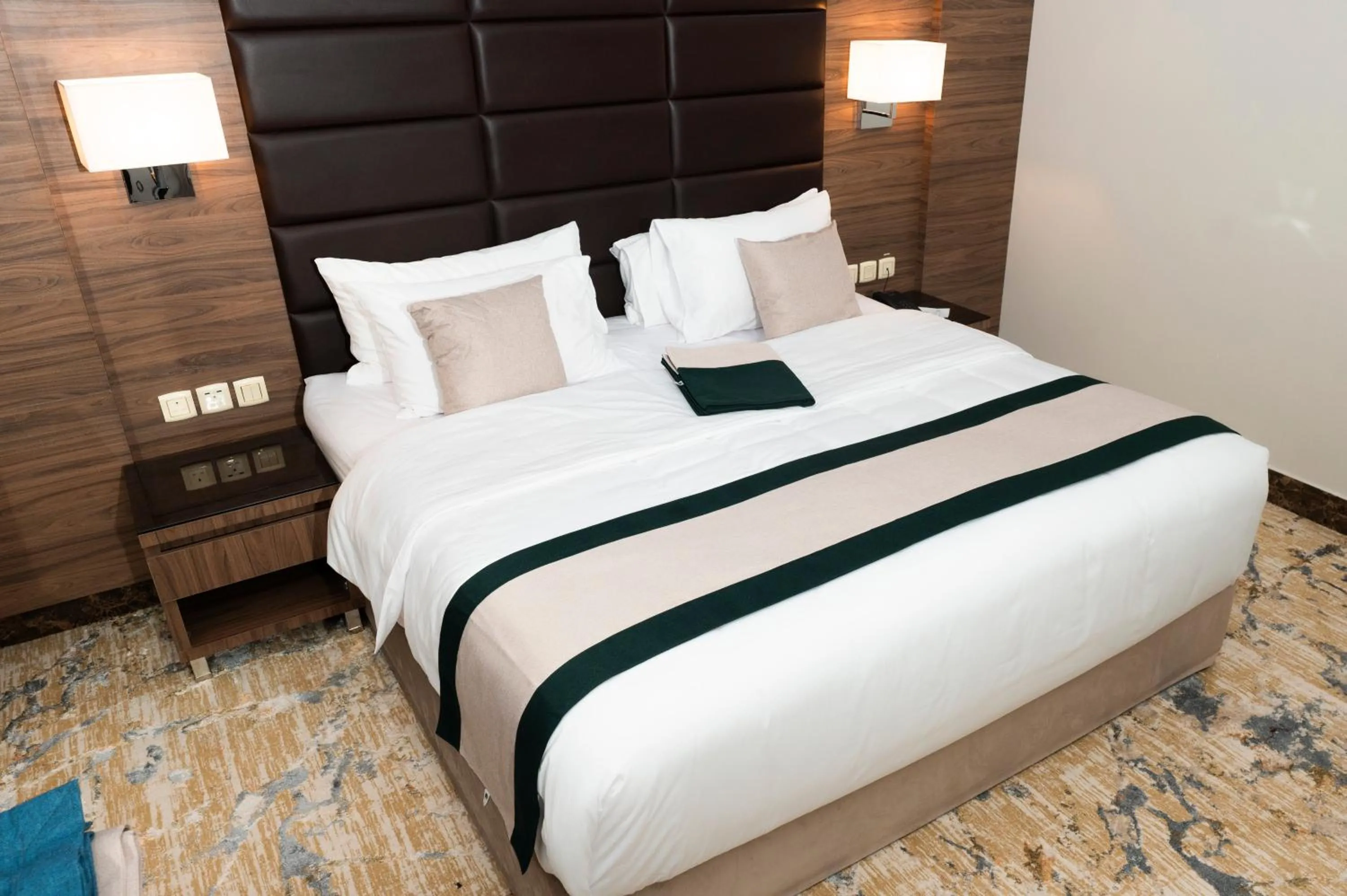 Bed in Yas Hotel Apartments