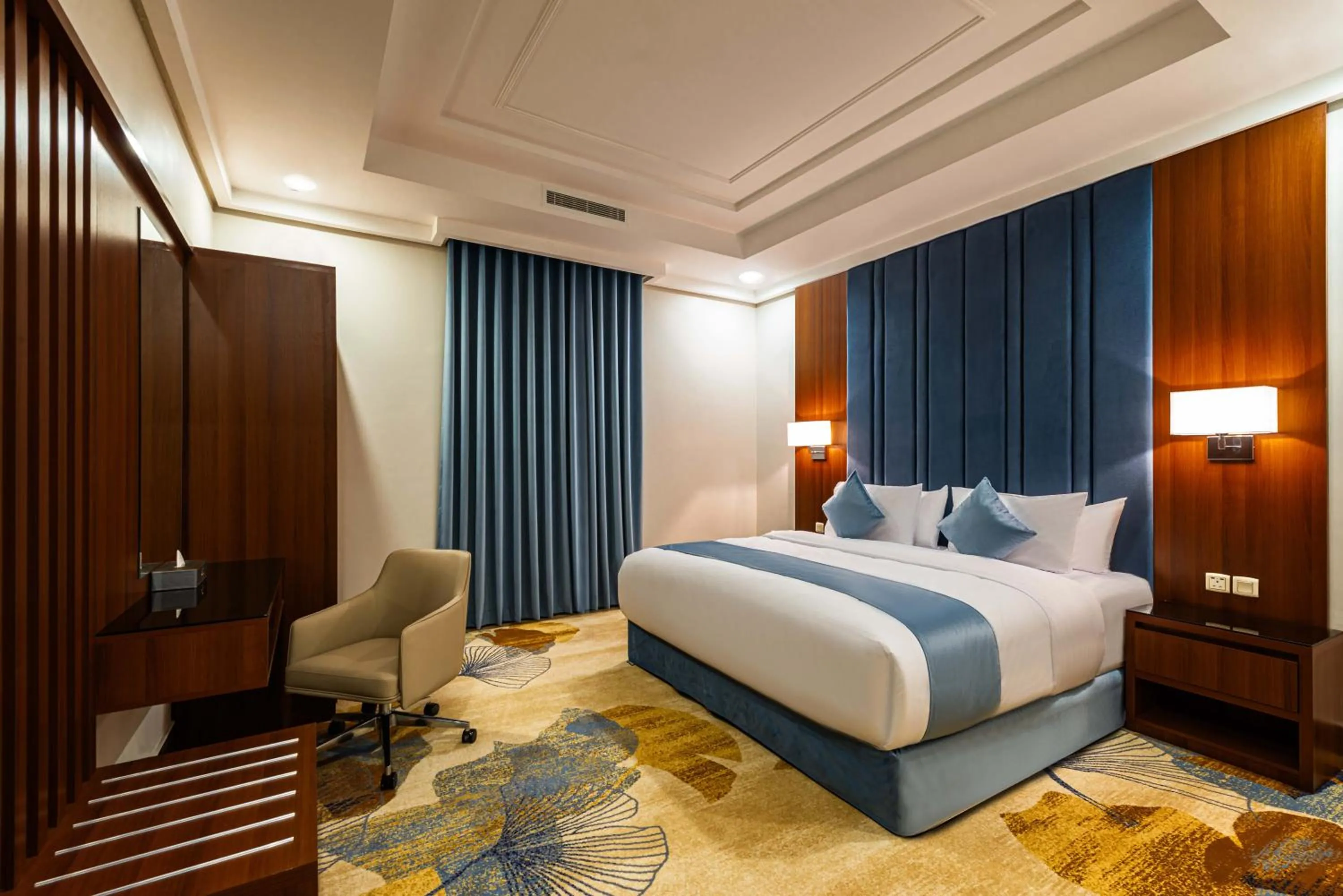 Bed in Yas Hotel Apartments