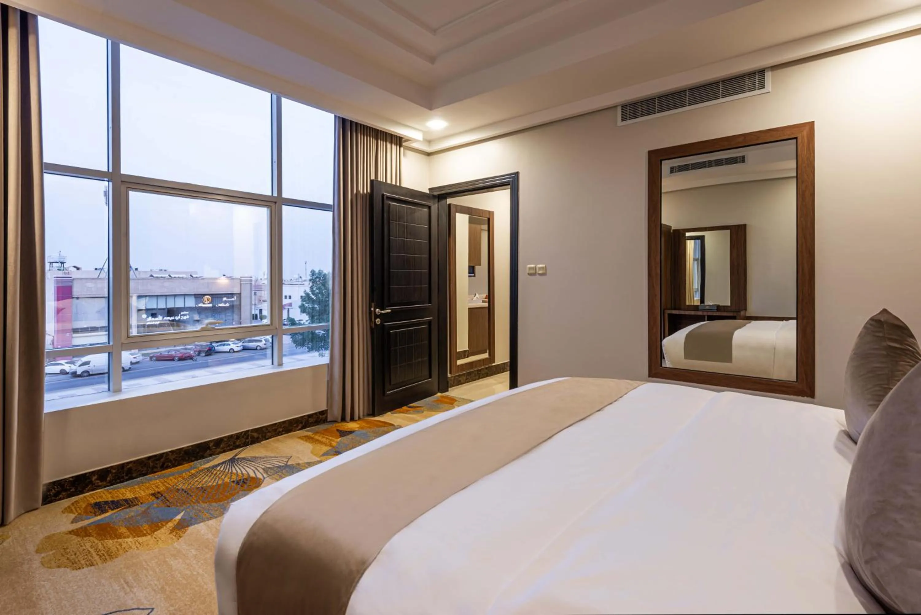 Bed in Yas Hotel Apartments