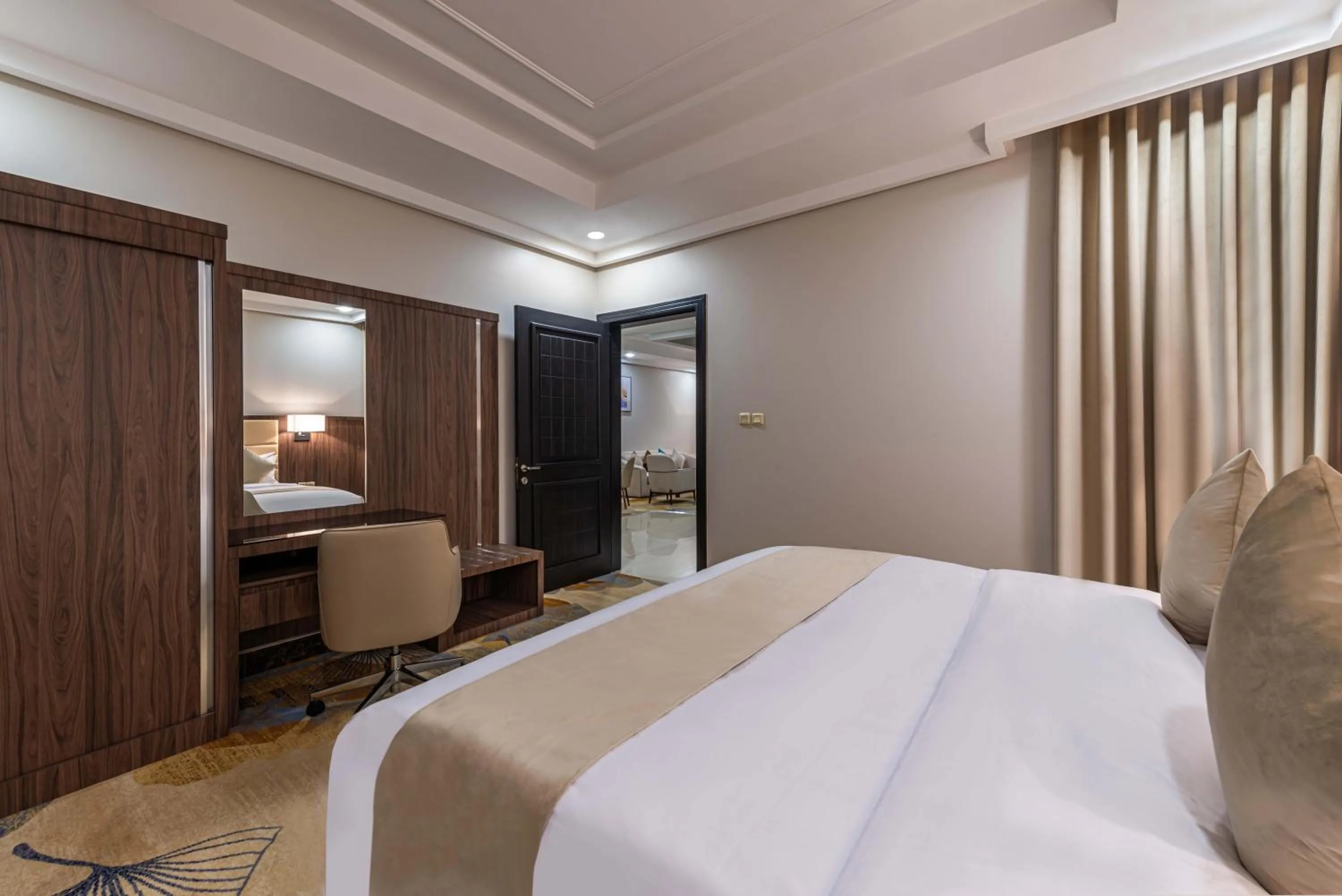 Bed in Yas Hotel Apartments