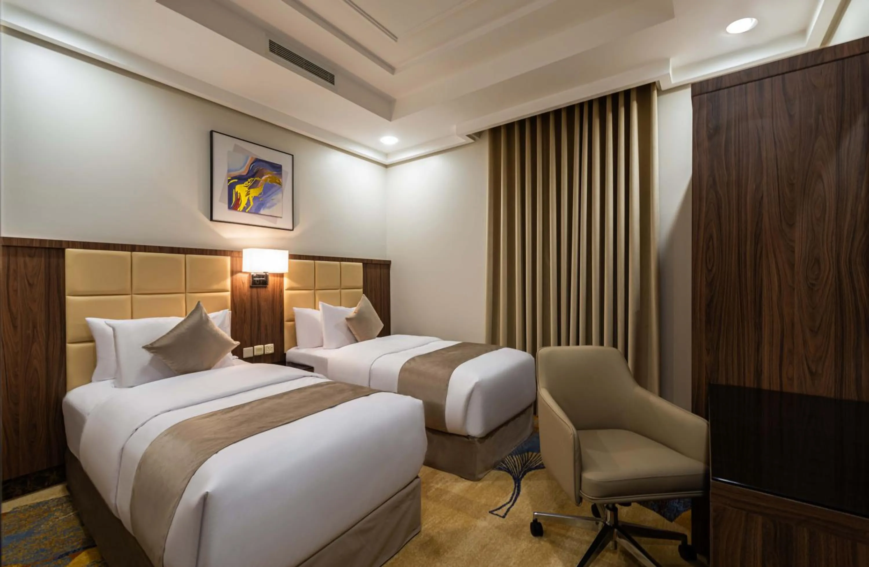 Bed in Yas Hotel Apartments